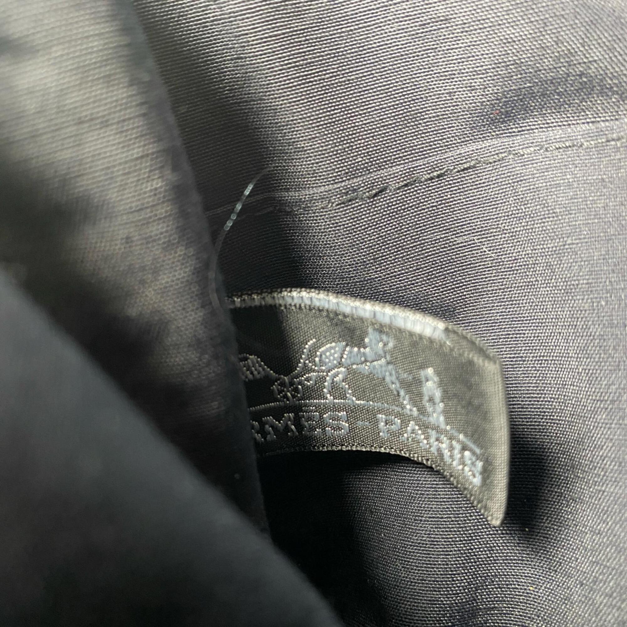 Hermes Black Cotton Pouch (Pre-Owned)