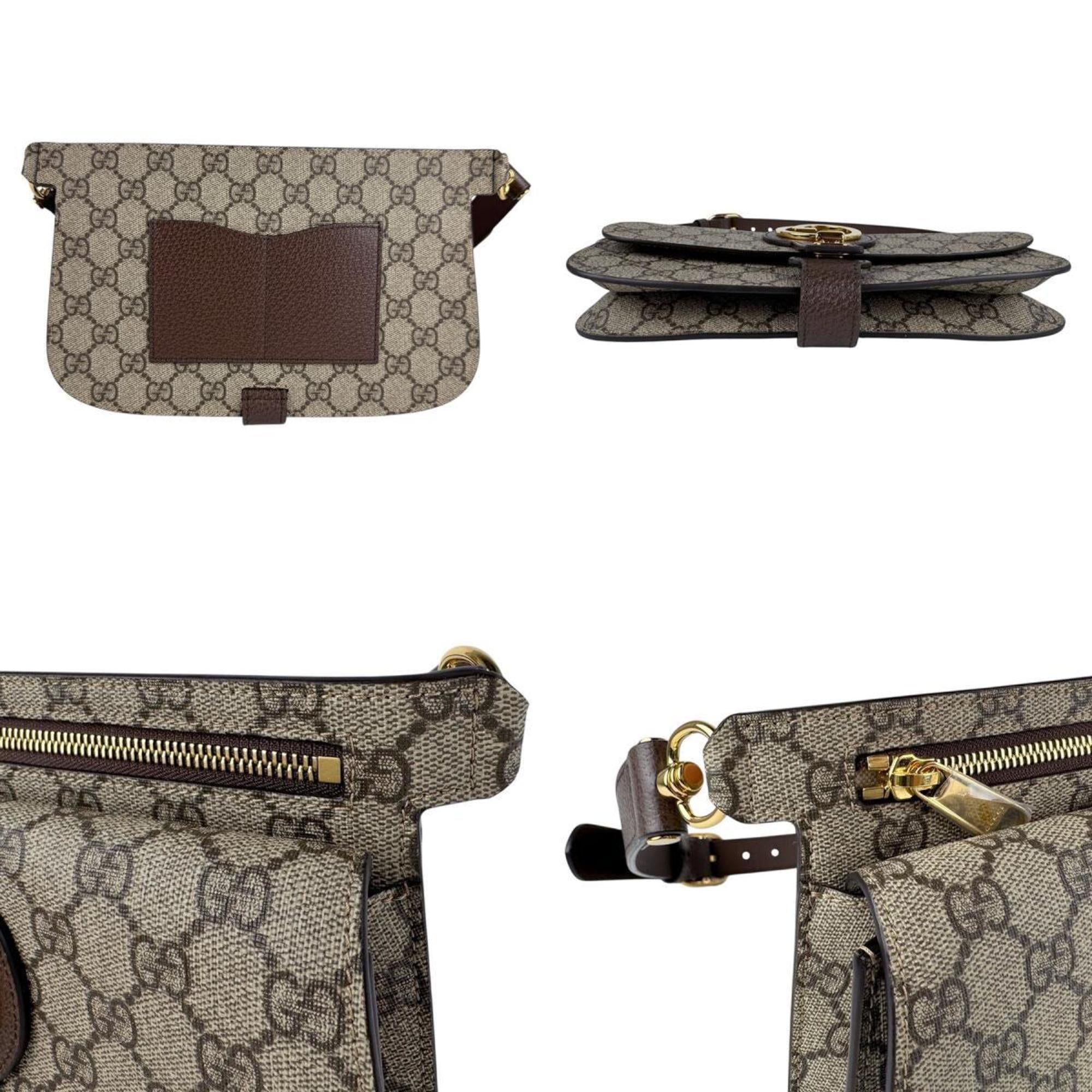 Gucci Brown Gg Supreme Fanny Pack (Pre-Owned)