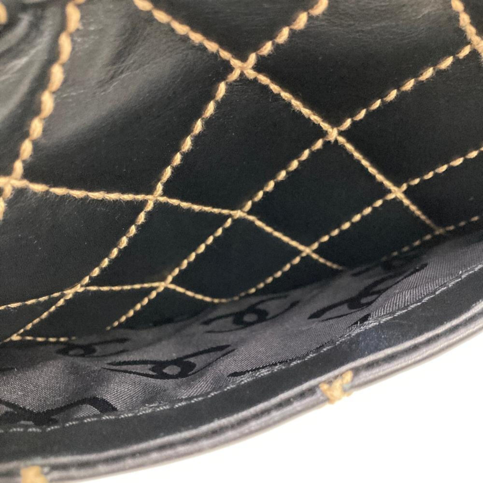Chanel Black Boston Bag Handbag (Pre-Owned)