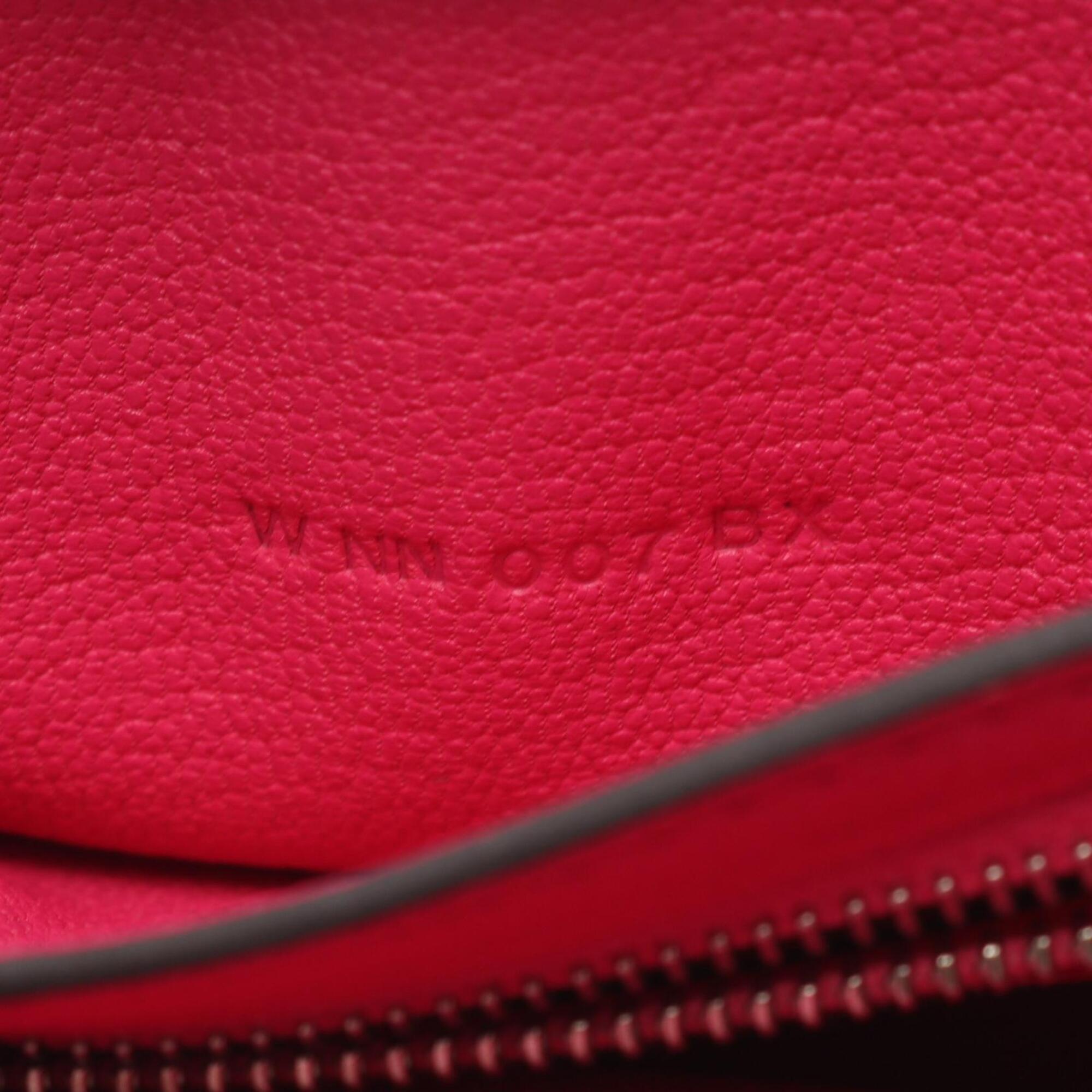 Hermes Pink Leather Handbag Shoulder Bag (Pre-Owned)