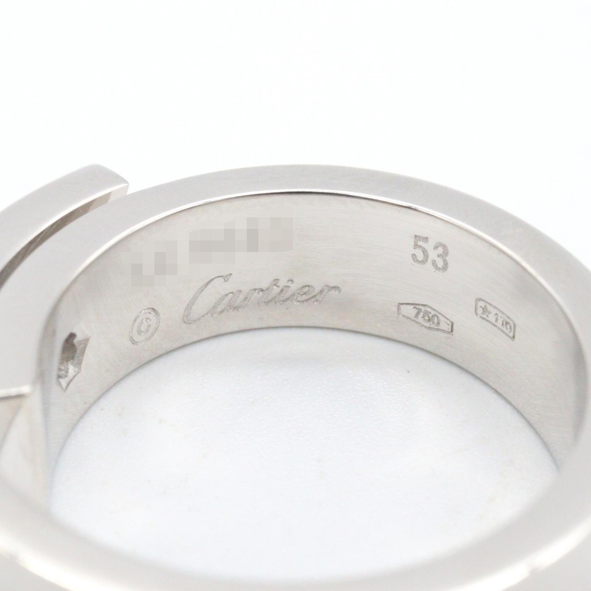Cartier Clear White White Gold (18K) Anniversary Ring (Pre-Owned)