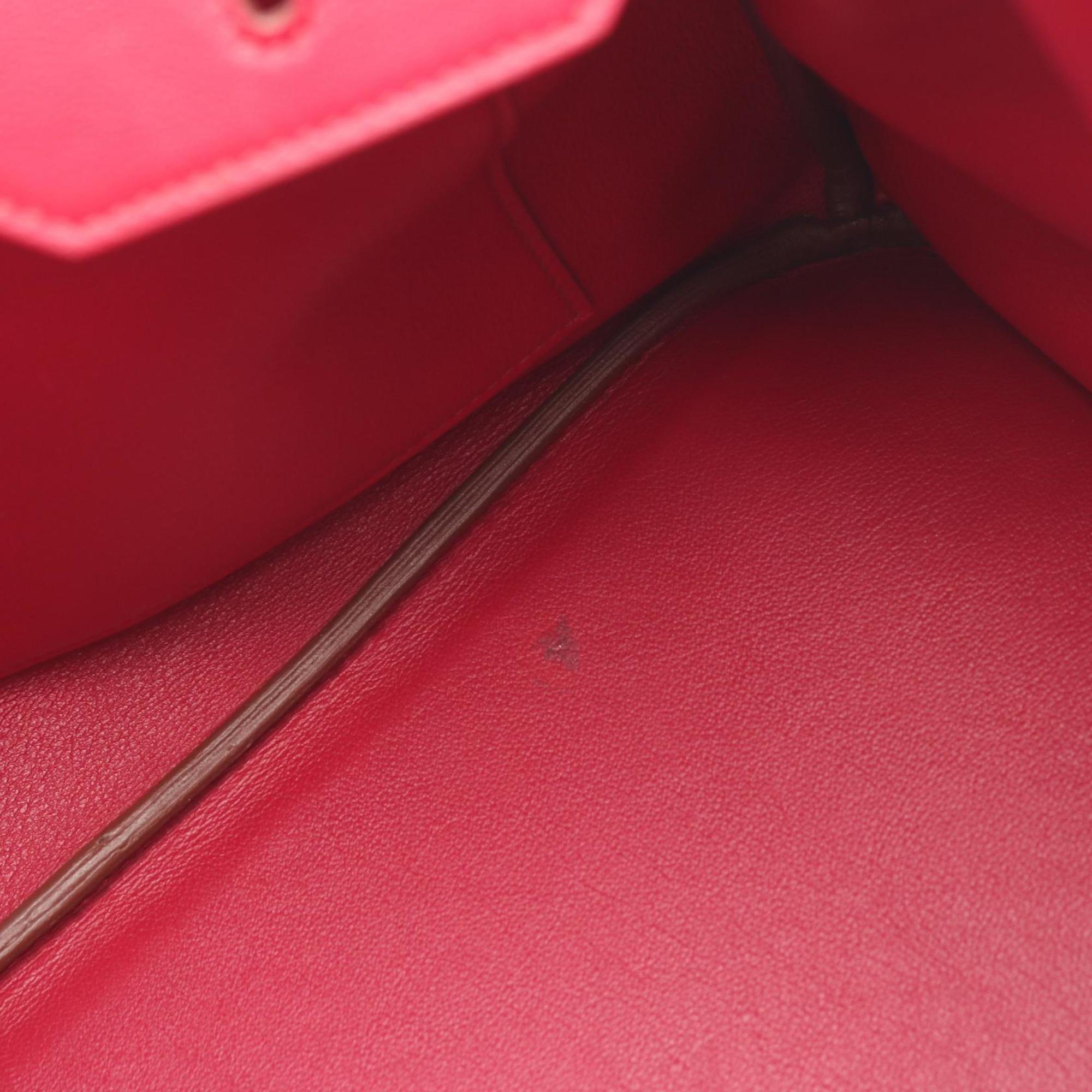 Hermes Pink Leather Handbag (Pre-Owned)