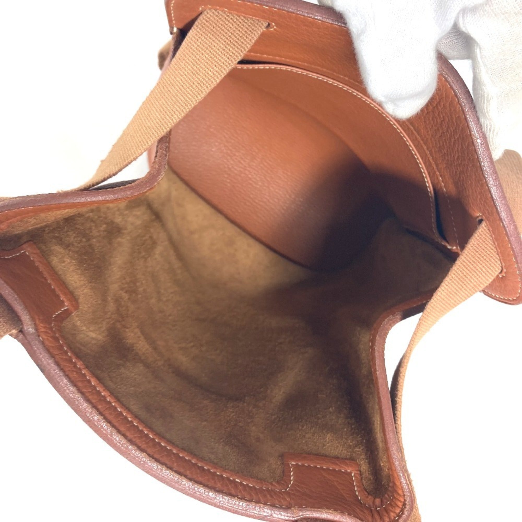 Hermes Brown Leather Backpack (Pre-Owned)