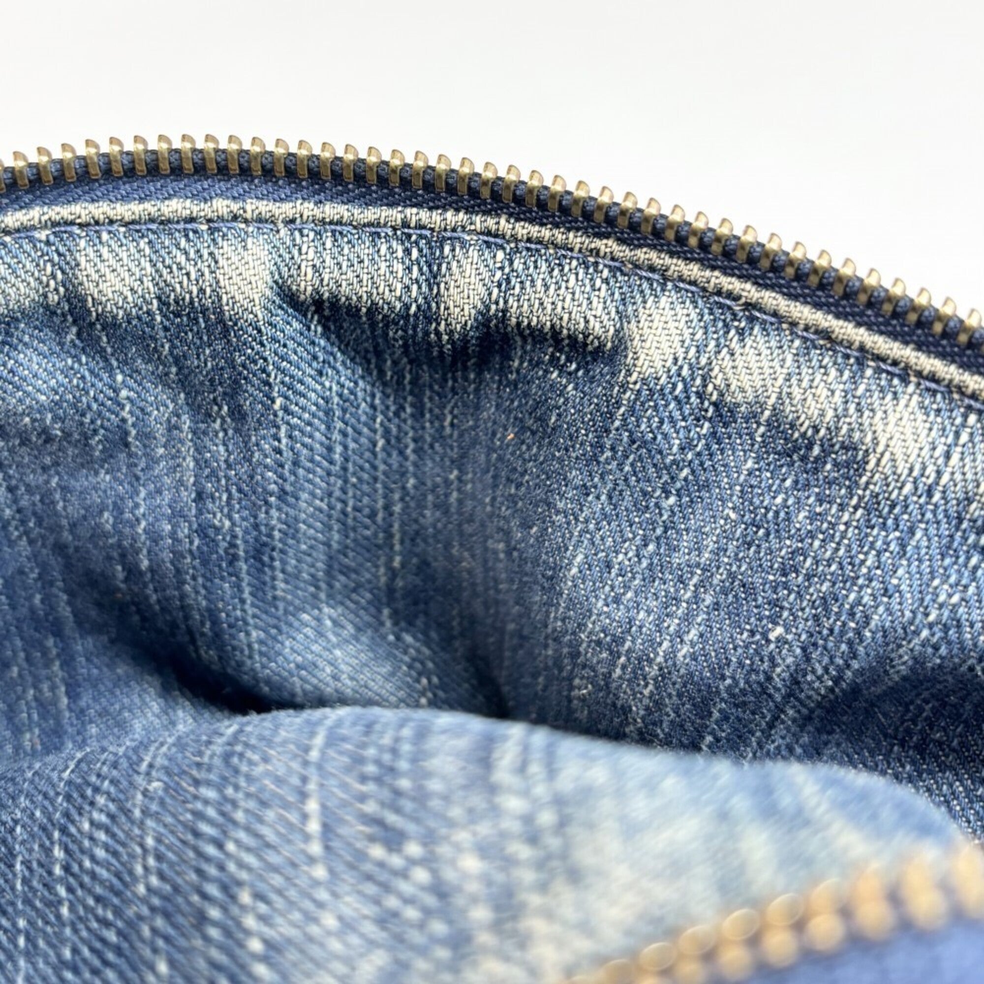 Louis Vuitton Blue Monogram Denim Shoulder Bag (Pre-Owned)