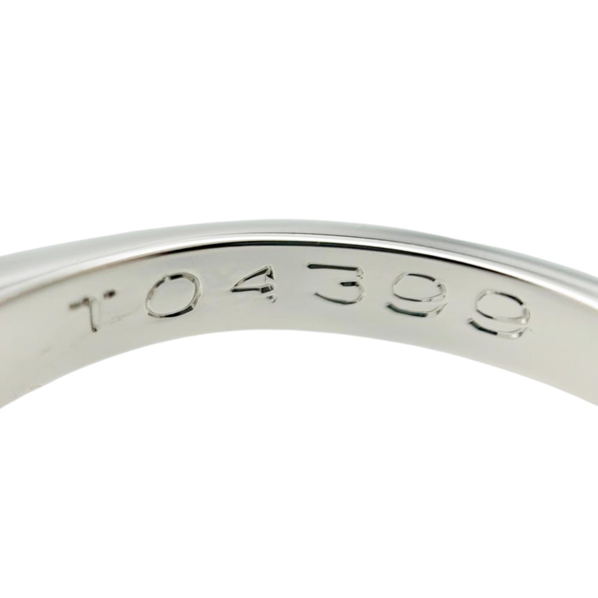 Tiffany Platinum Platinum 950 Band Ring (Pre-Owned)