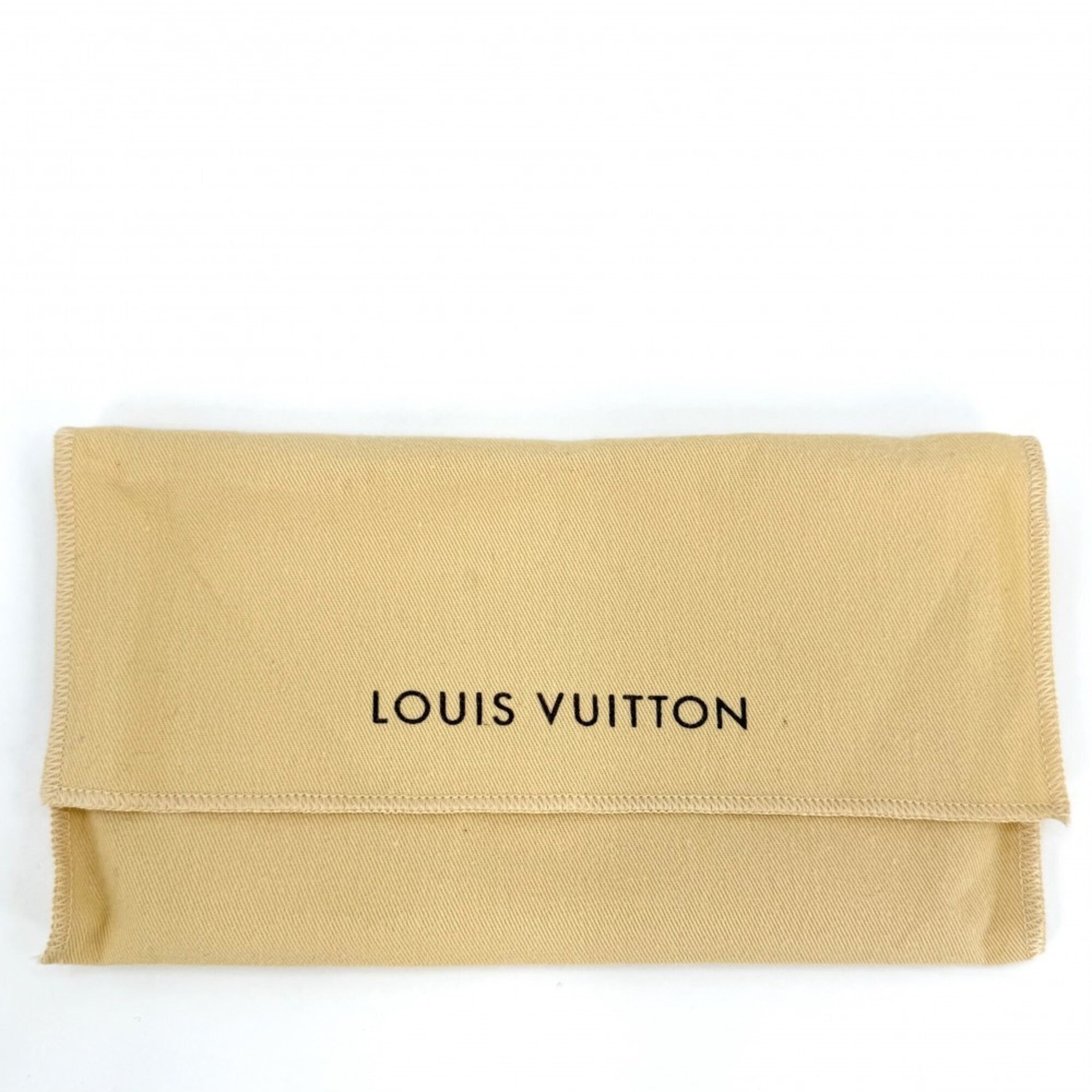 Louis Vuitton White Damier Azur Canvas Handbag Pochette Pouch (Pre-Owned)