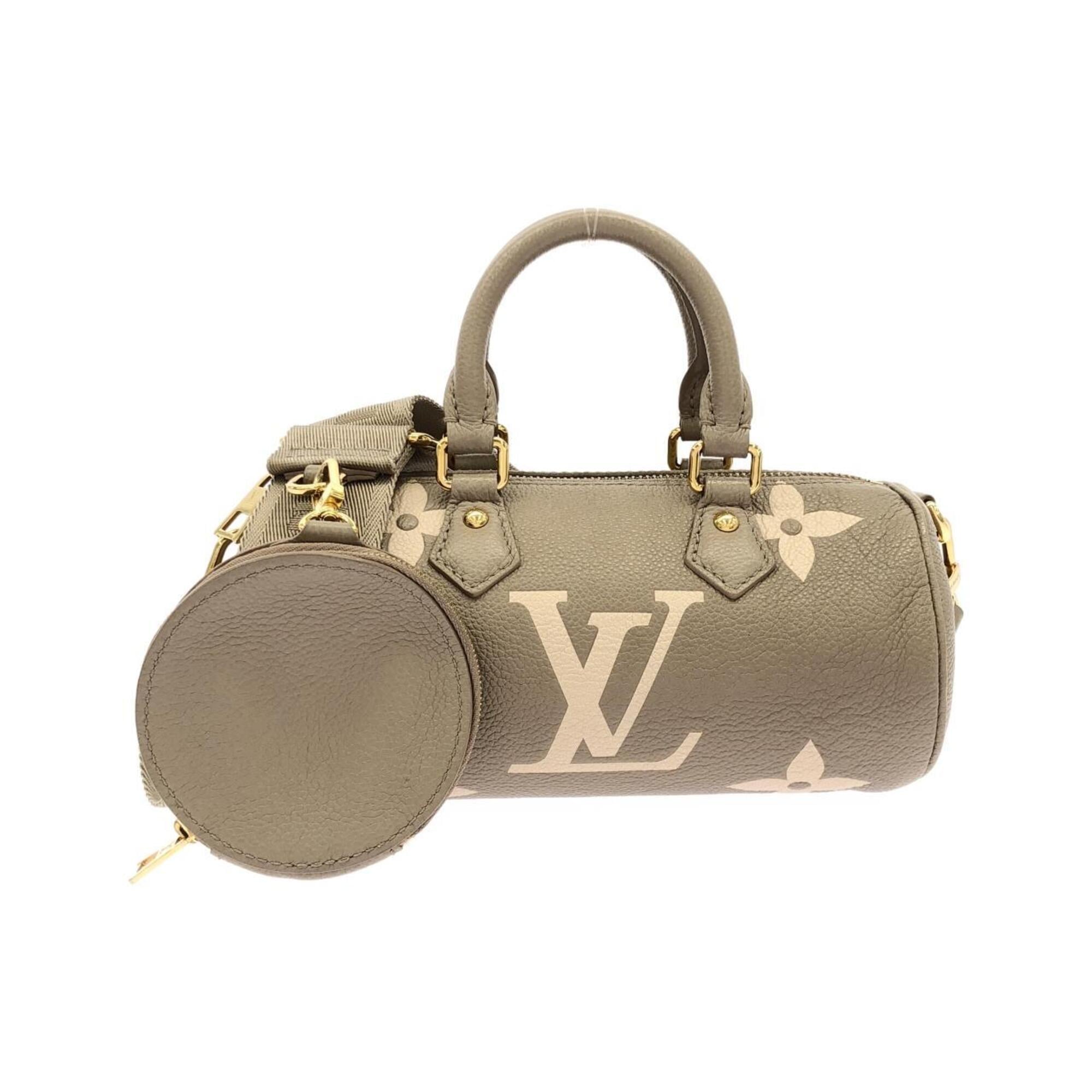 Louis Vuitton Cream Tourterelle Leather Pouch Shoulder Bag (Pre-Owned)