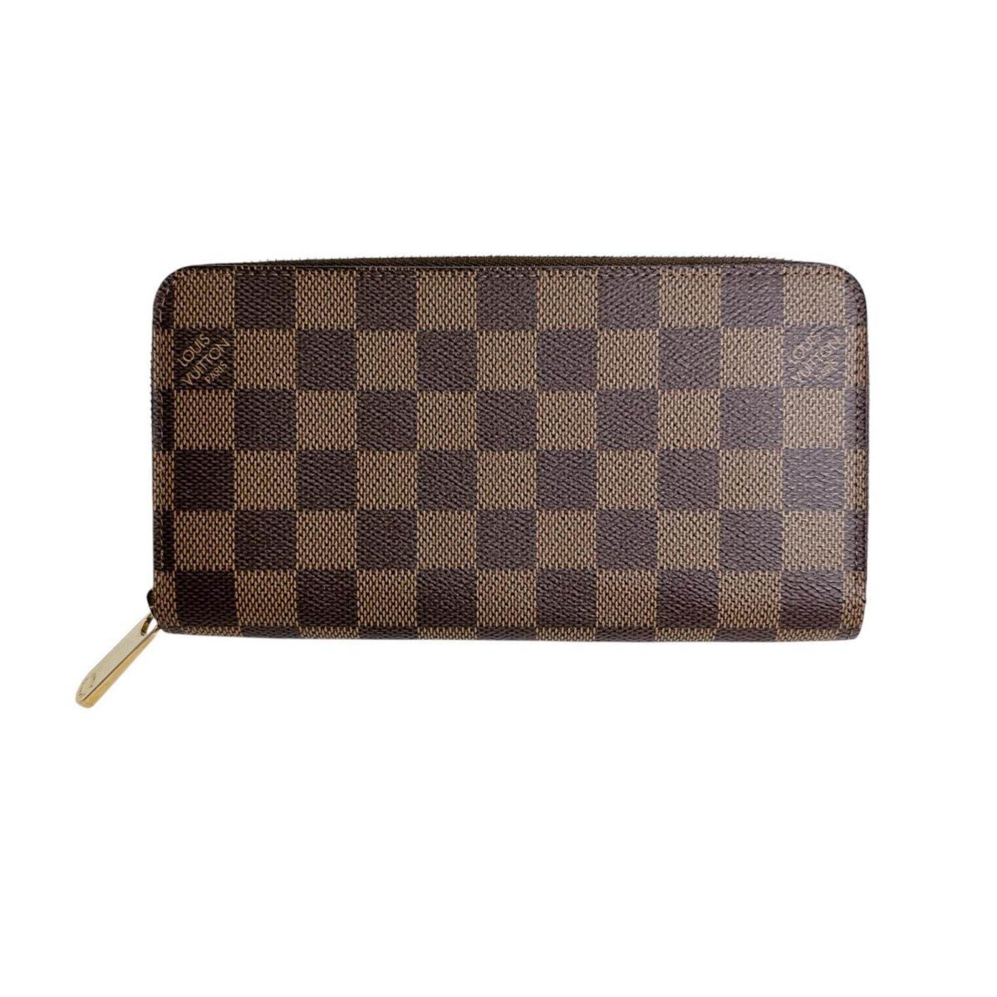 Louis Vuitton Brown Damier Canvas Ebene Or Damier Canvas Long Wallet (Bi-Fold) (Pre-Owned)