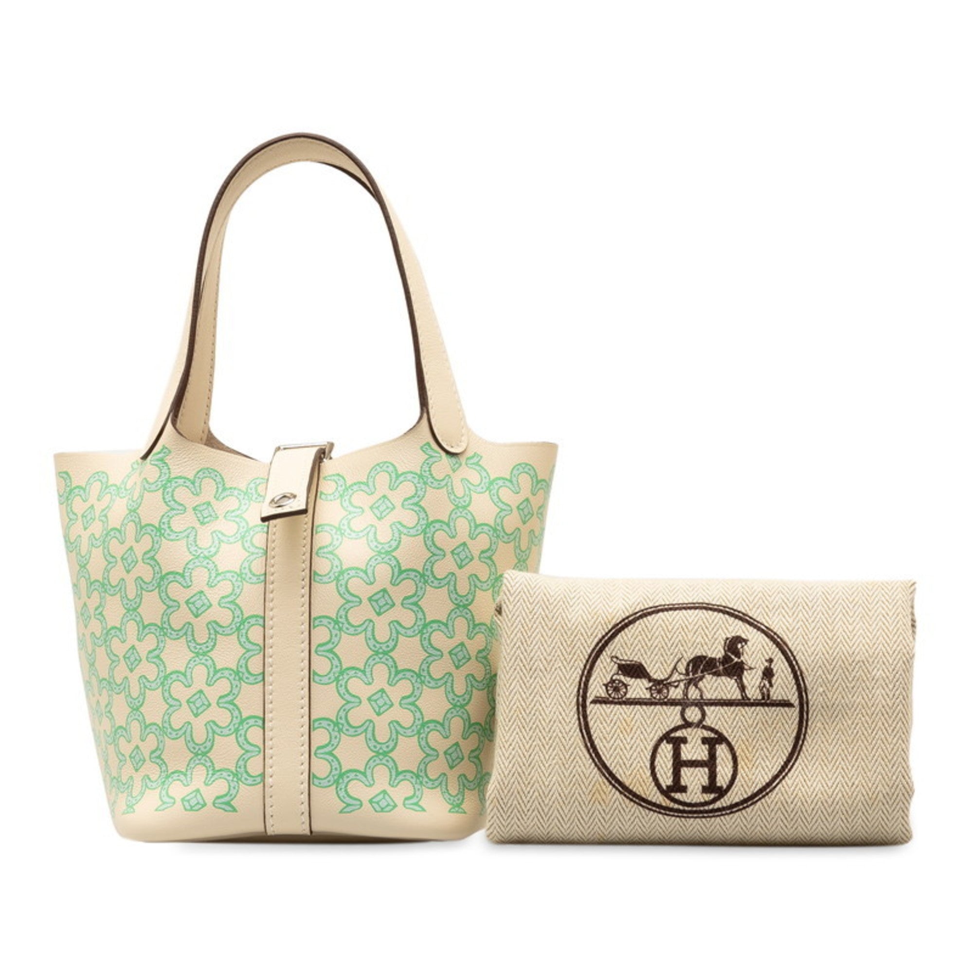 Hermes Vert Swift Leather Handbag (Pre-Owned)