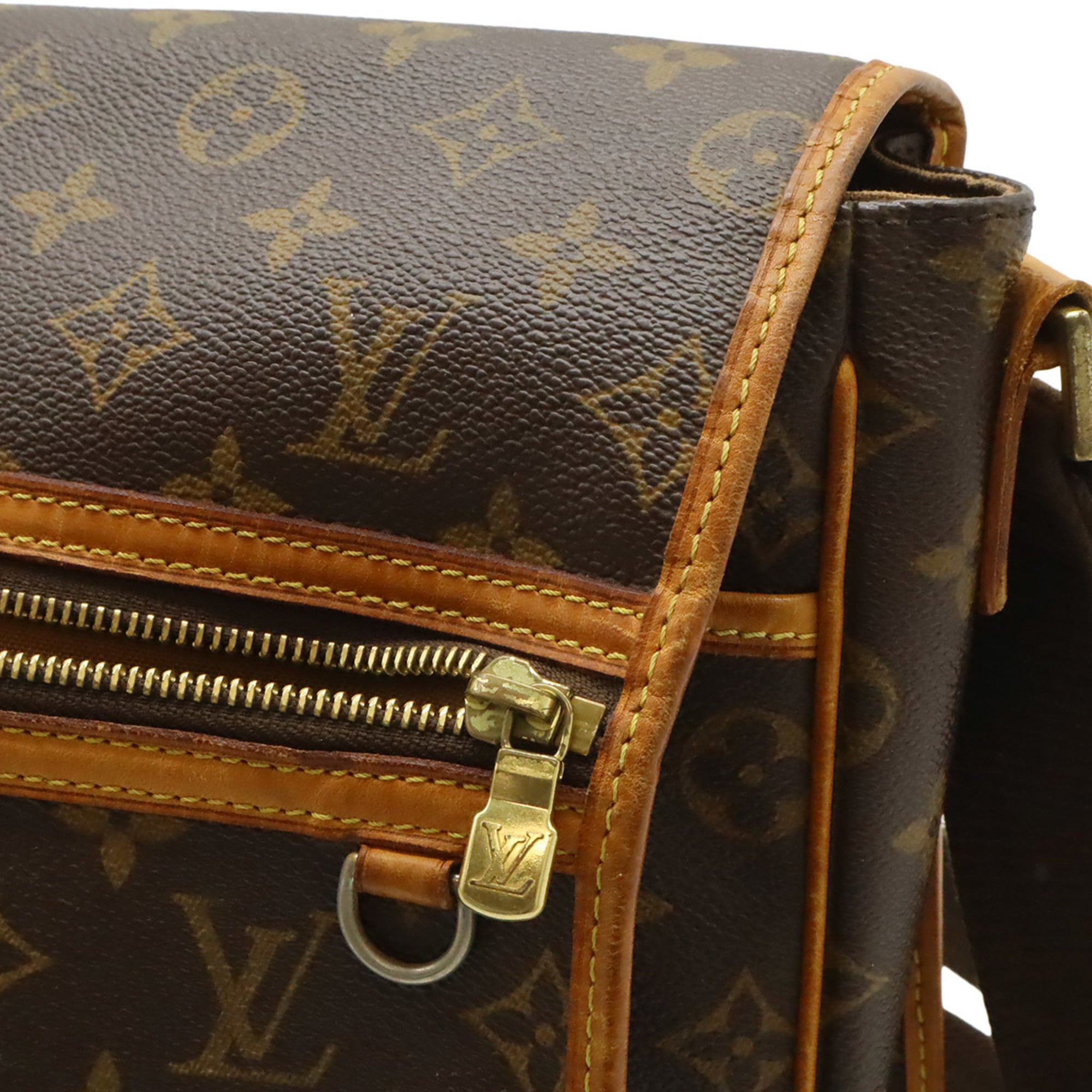 Louis Vuitton Brown Monogram Canvas Pvc Coated Canvas Handbag Shoulder Bag (Pre-Owned)