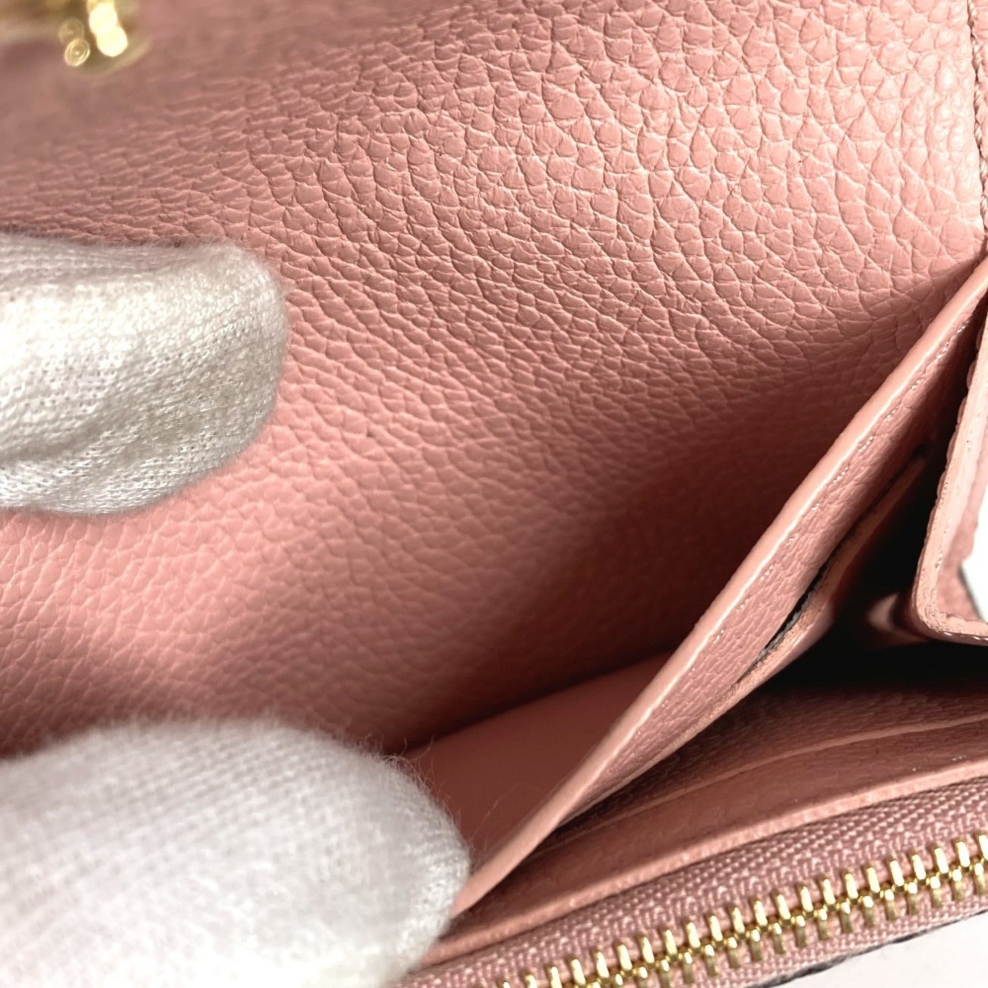 Louis Vuitton Pink Rose Poudre Monogram Empreinte Leather Wallet (Bi-Fold) (Pre-Owned)