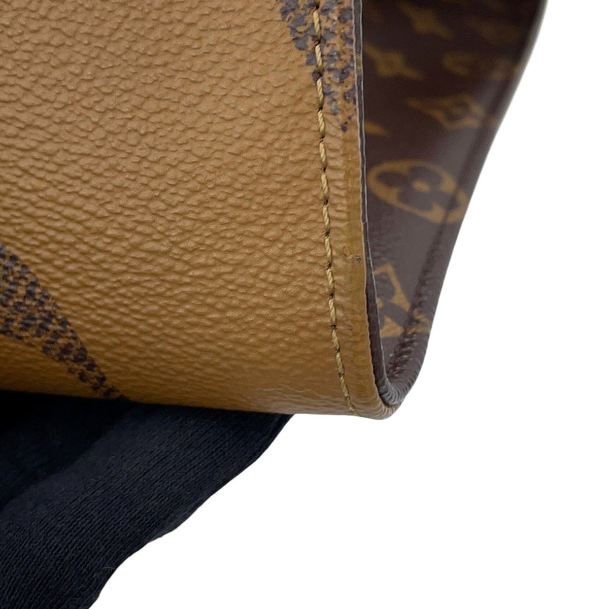 Louis Vuitton Red Color Monogram Reverse Monogram Tote Bag (Pre-Owned)