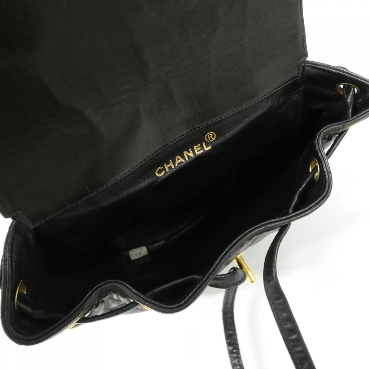 Chanel Black Leather Backpack (Pre-Owned)