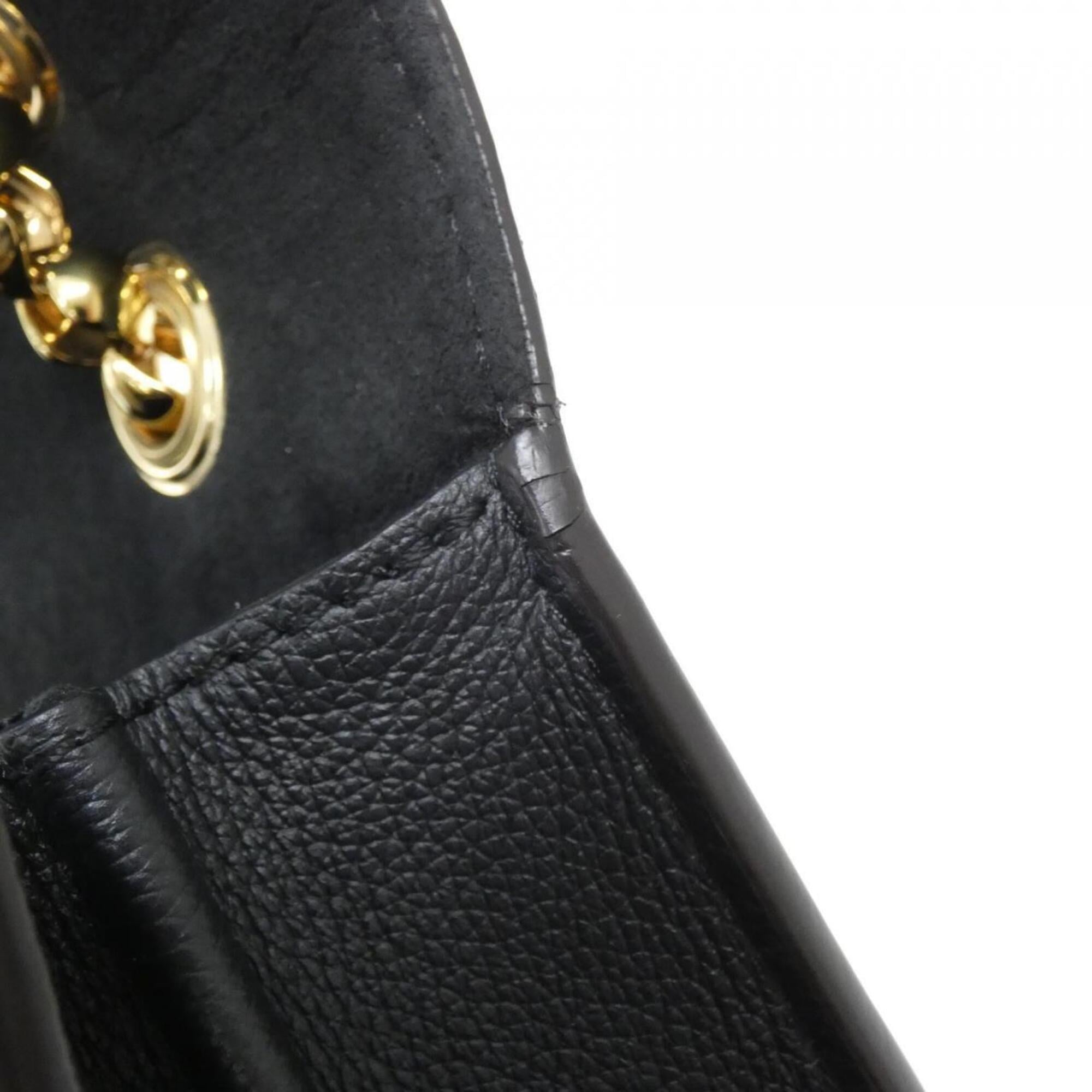 Louis Vuitton Black Brown Coated Canvas Shoulder Bag (Pre-Owned)