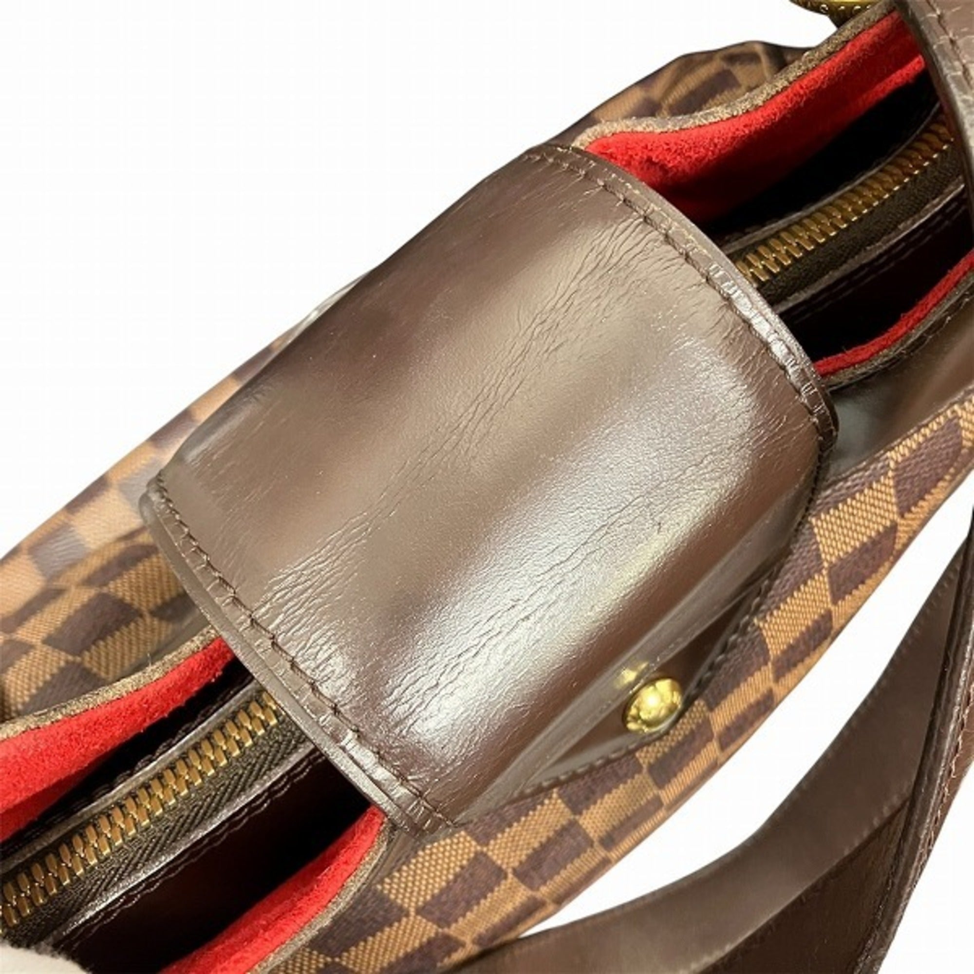 Louis Vuitton Brown Damier Canvas Handbag Shoulder Bag (Pre-Owned)