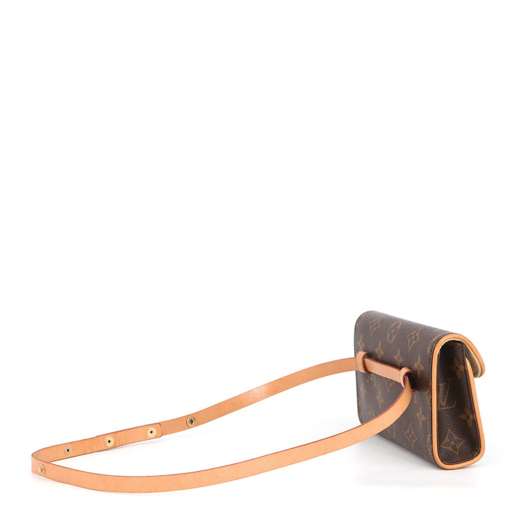 Louis Vuitton Brown Monogram Monogram Handbag Pochette Pouch Sling Bag (Pre-Owned)