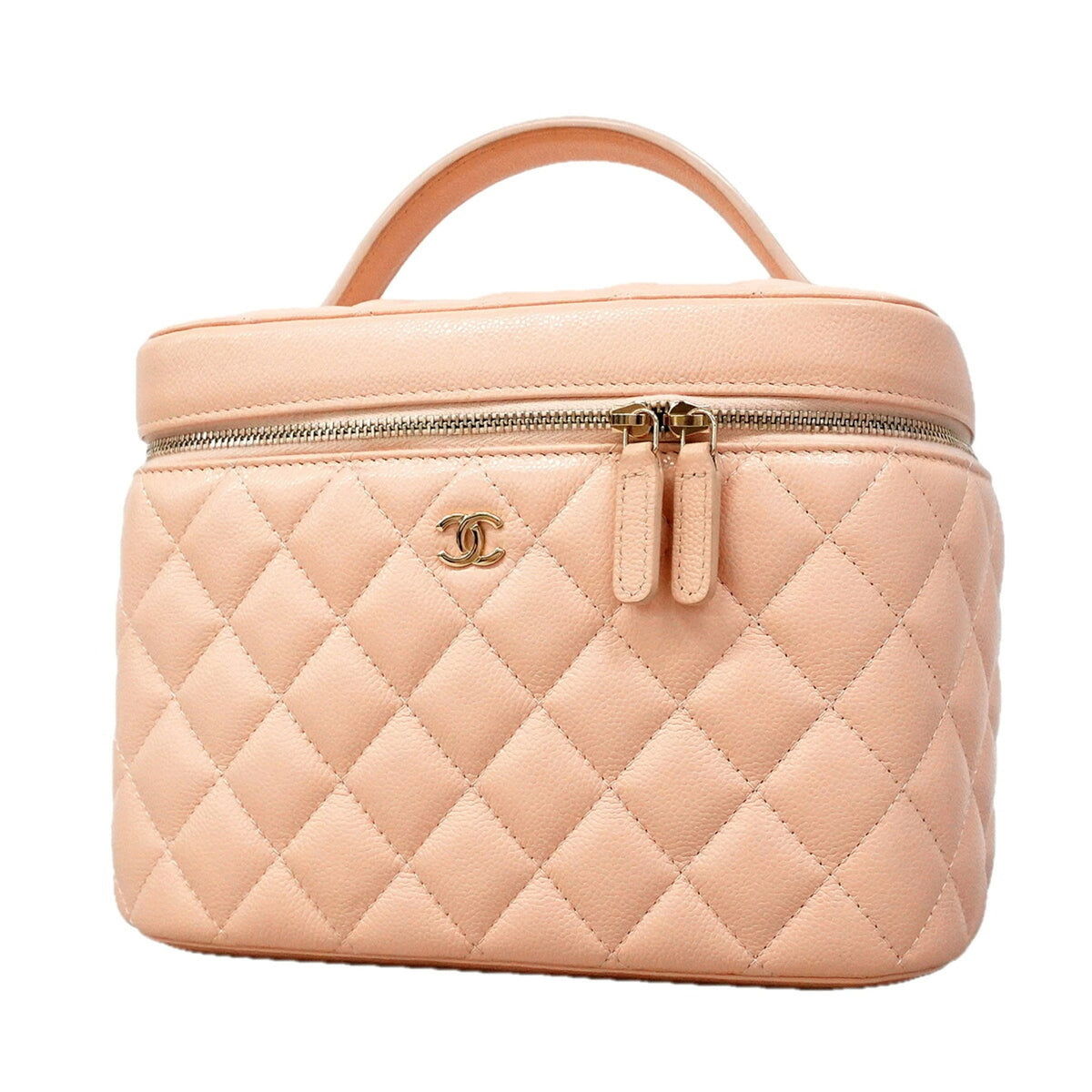 Chanel Pink Grained Calfskin Vanity Bag (Pre-Owned)