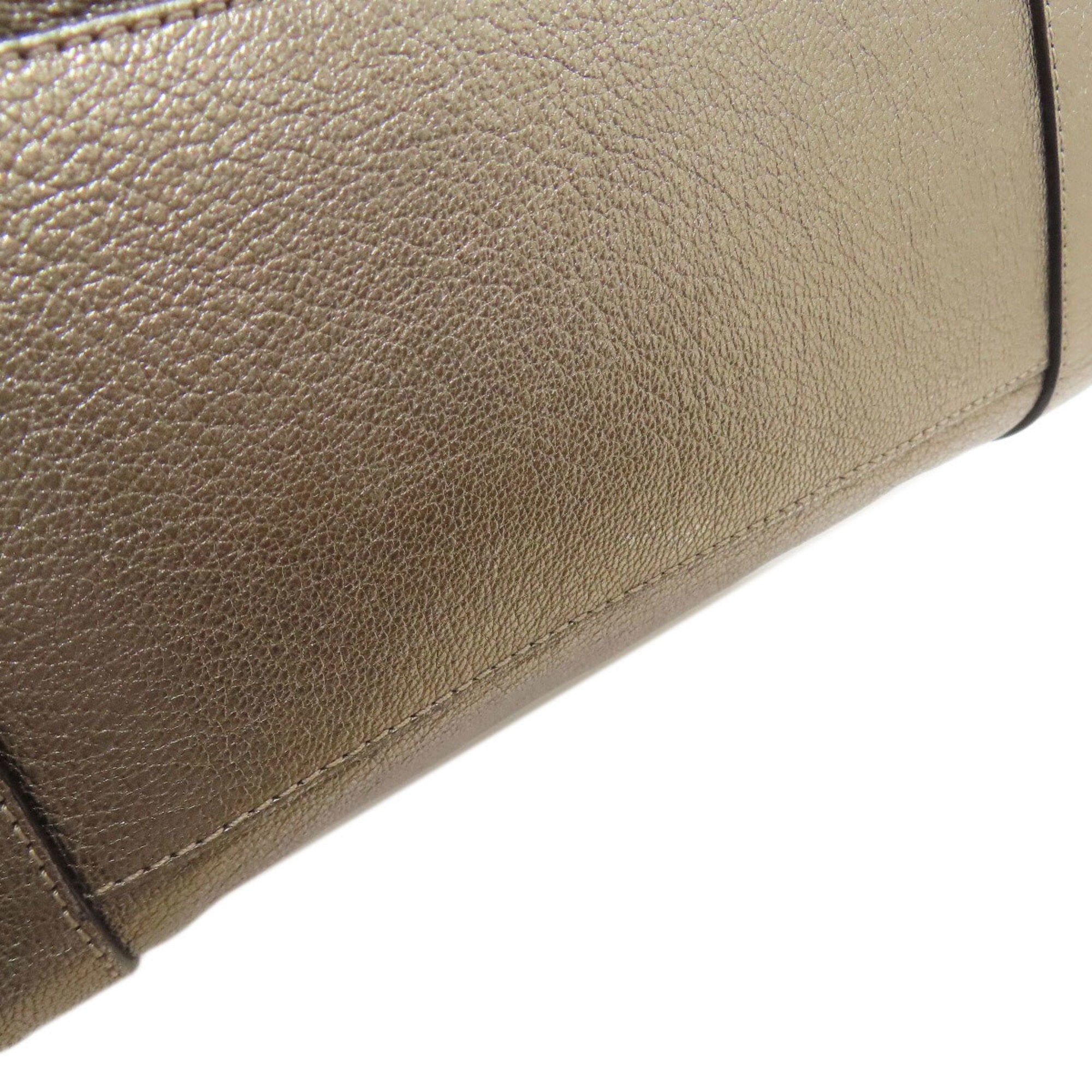 Loewe Gold Leather Handbag (Pre-Owned)