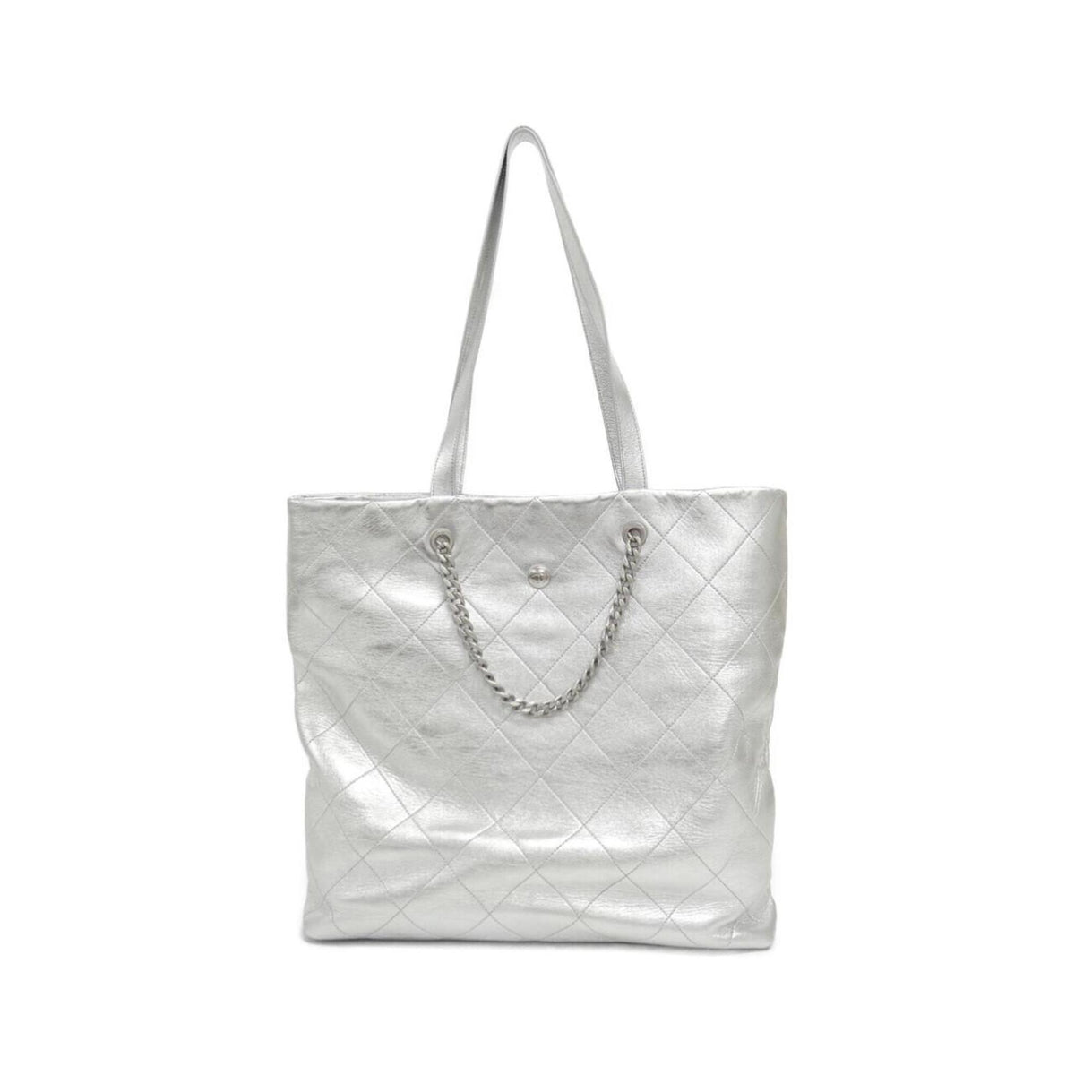 Chanel Silver Handbag (Pre-Owned)