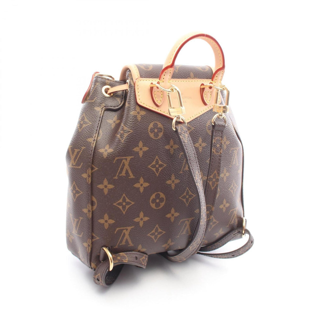 Louis Vuitton Brown Pvc Leather Backpack Handbag (Pre-Owned)