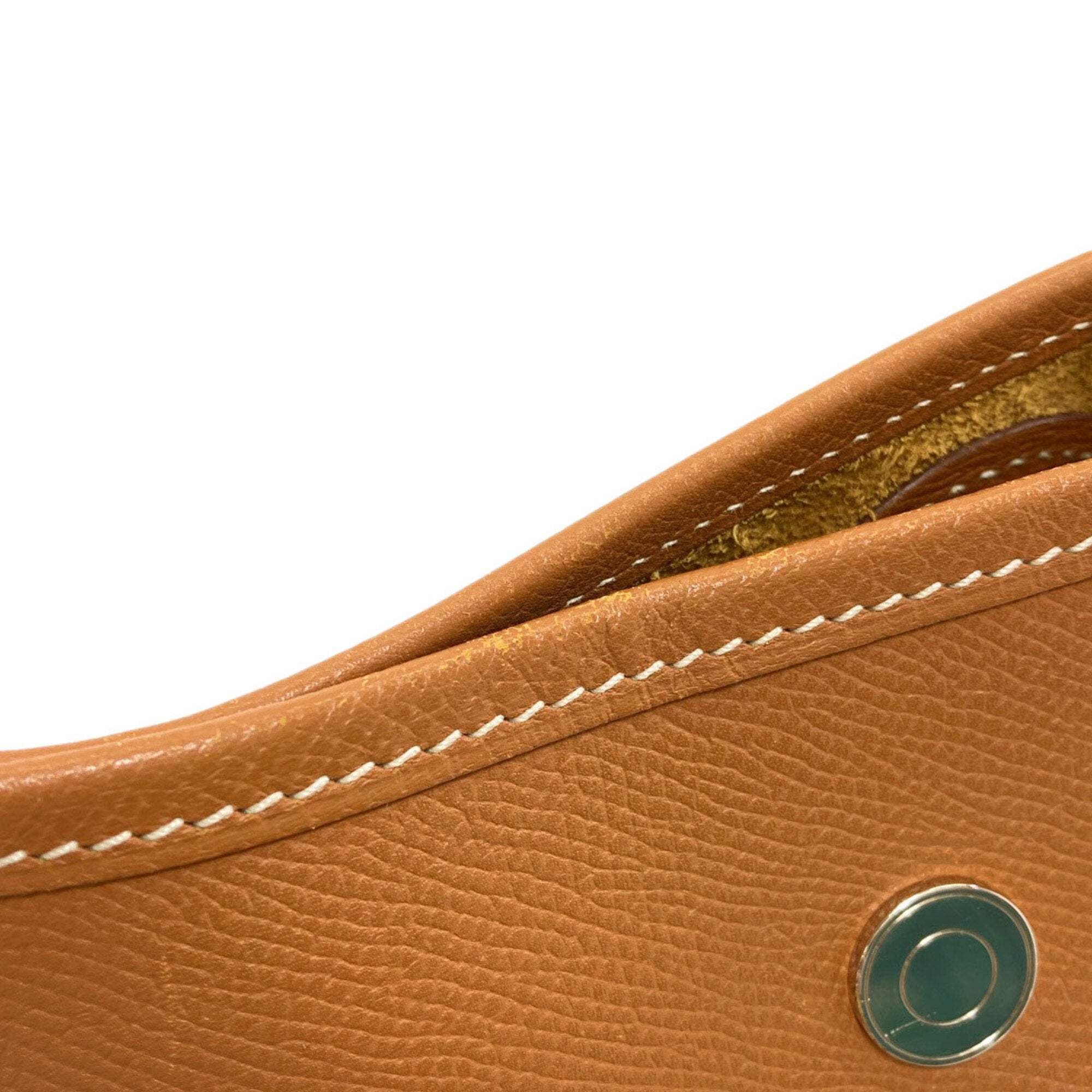 Hermes Vespa Brown Epsom Leather Shoulder Bag (Pre-Owned)