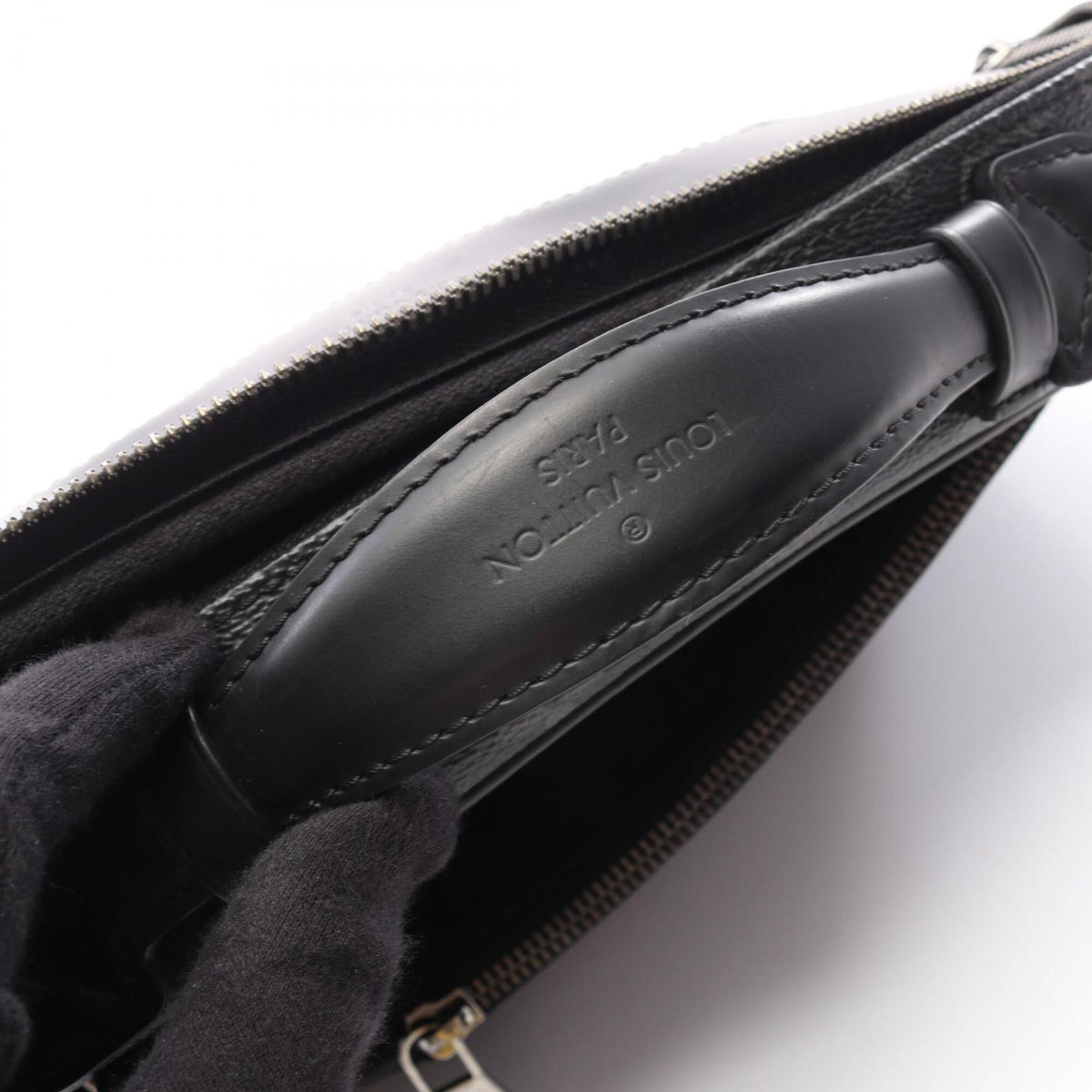 Louis Vuitton Black Monogram Eclipse Coated Canvas Leather Fanny Pack Handbag (Pre-Owned)
