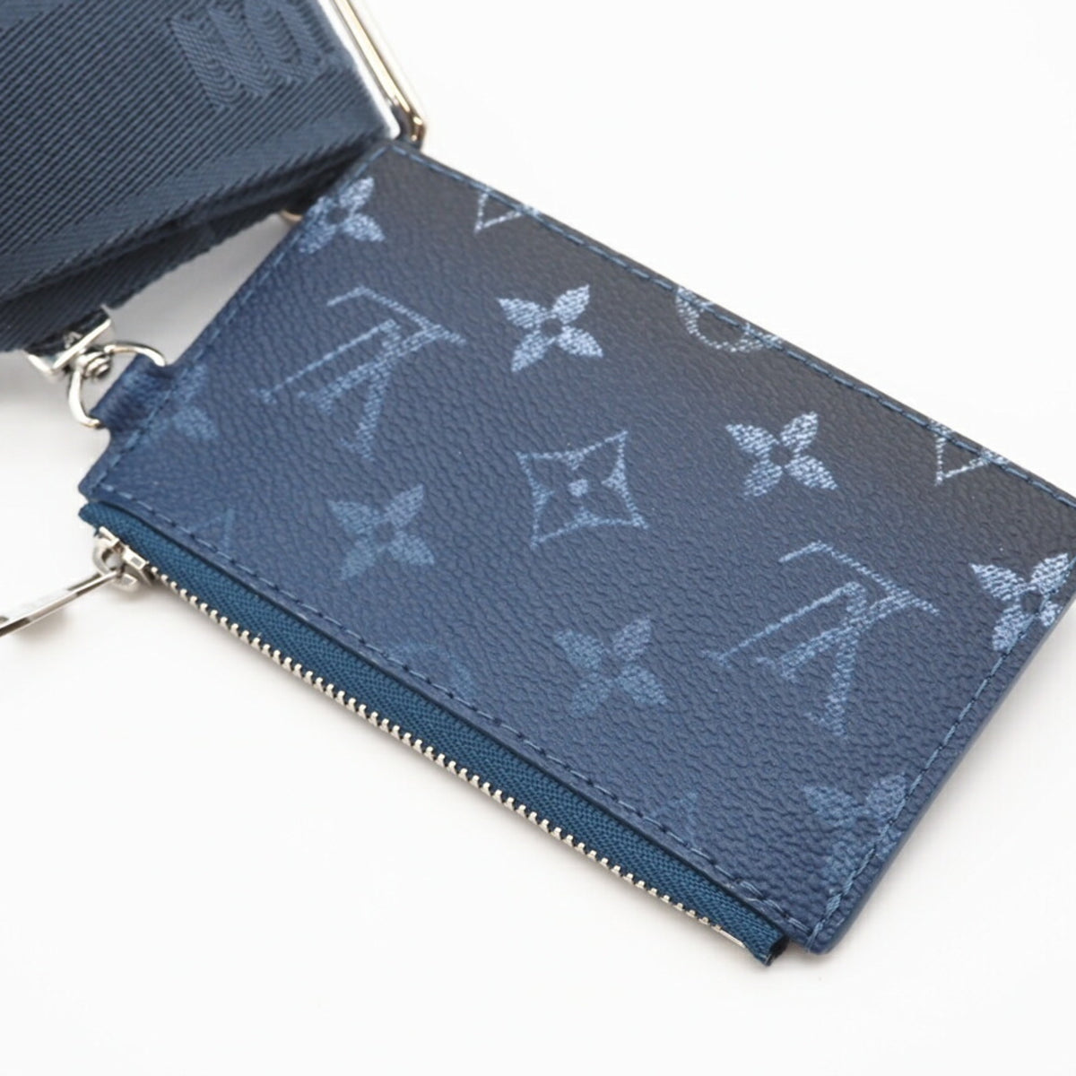 Louis Vuitton Blue Navy Coated Canvas Shoulder Bag (Pre-Owned)