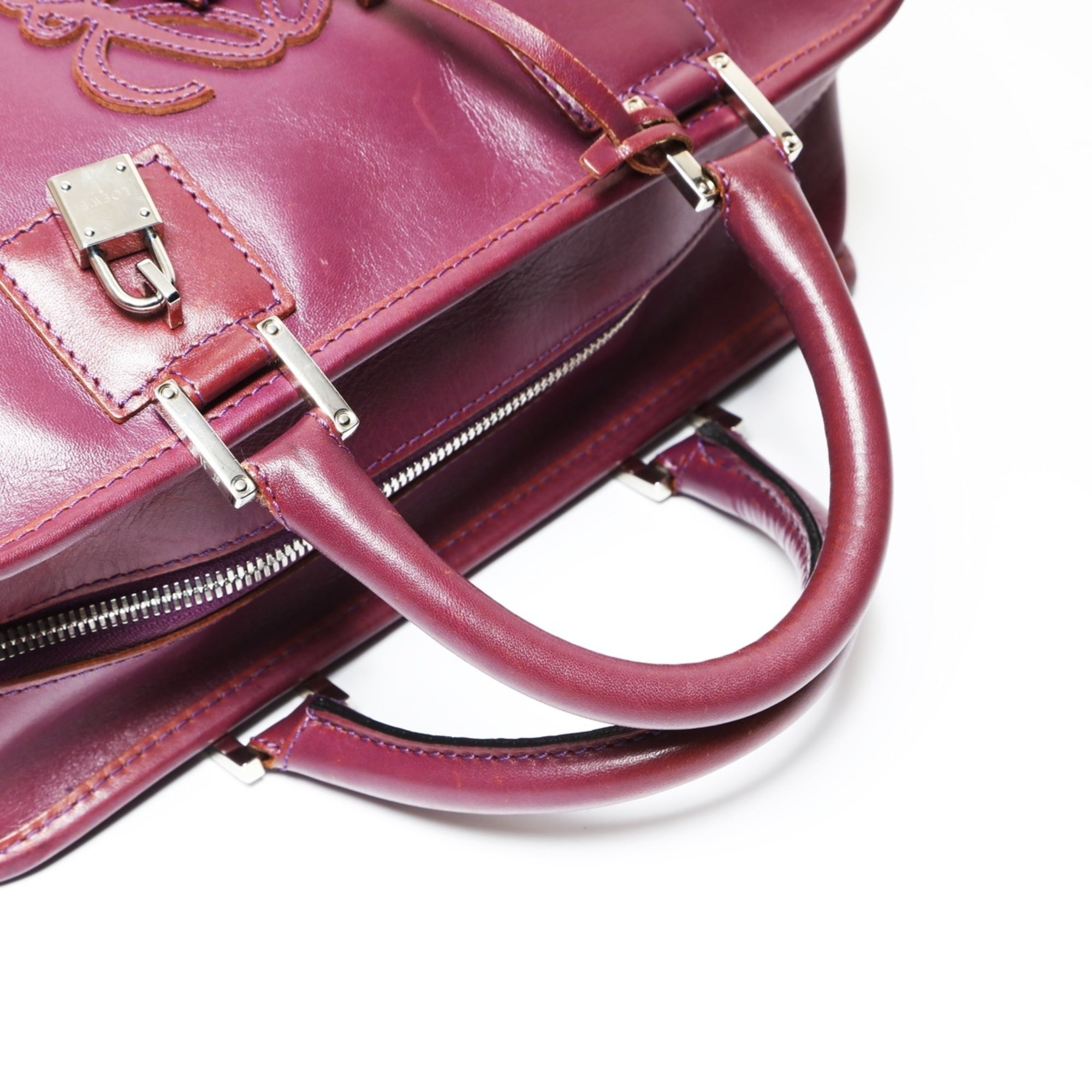 Loewe Amazona Purple Handbag (Pre-Owned)