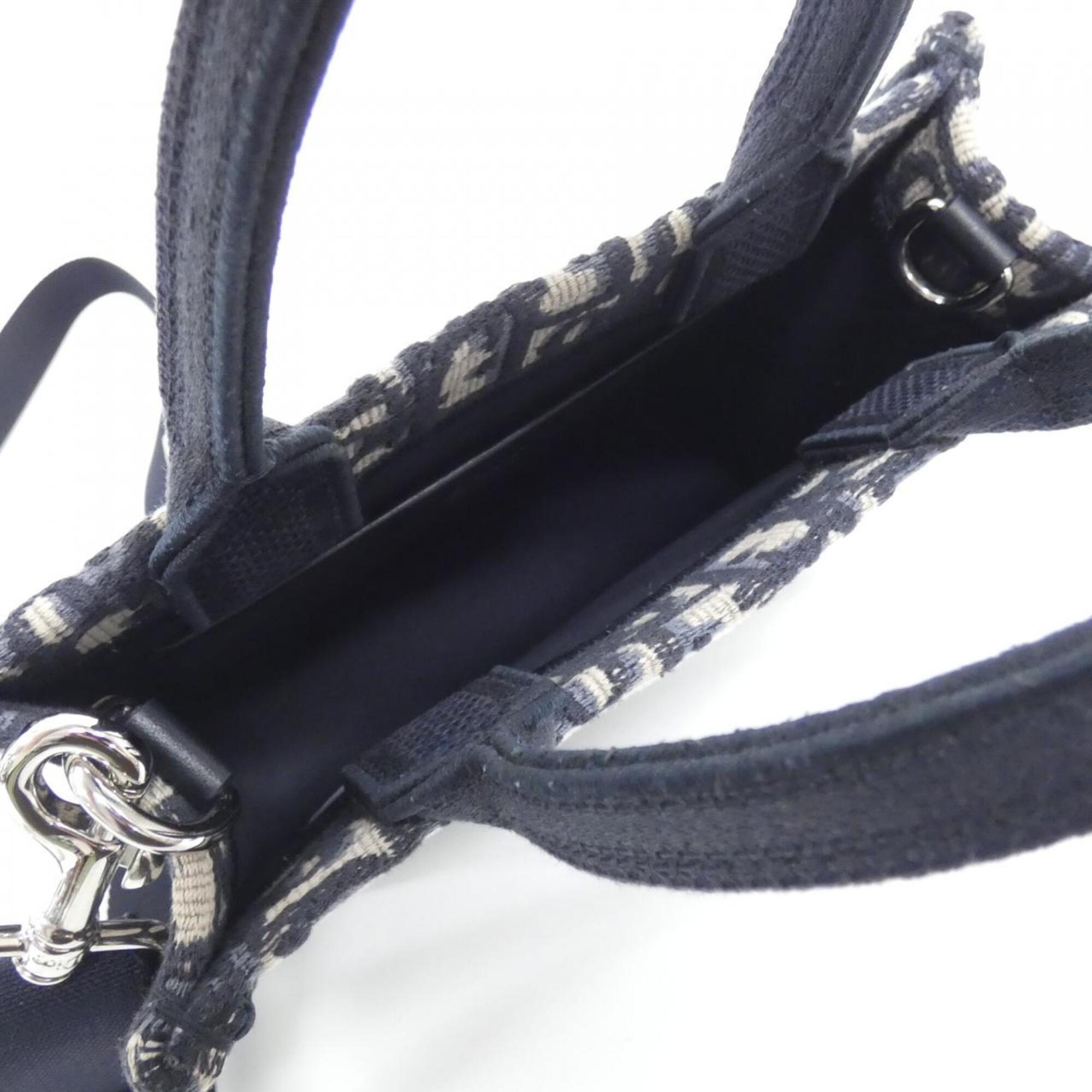 Christian Dior Blue Canvas Handbag (Pre-Owned)
