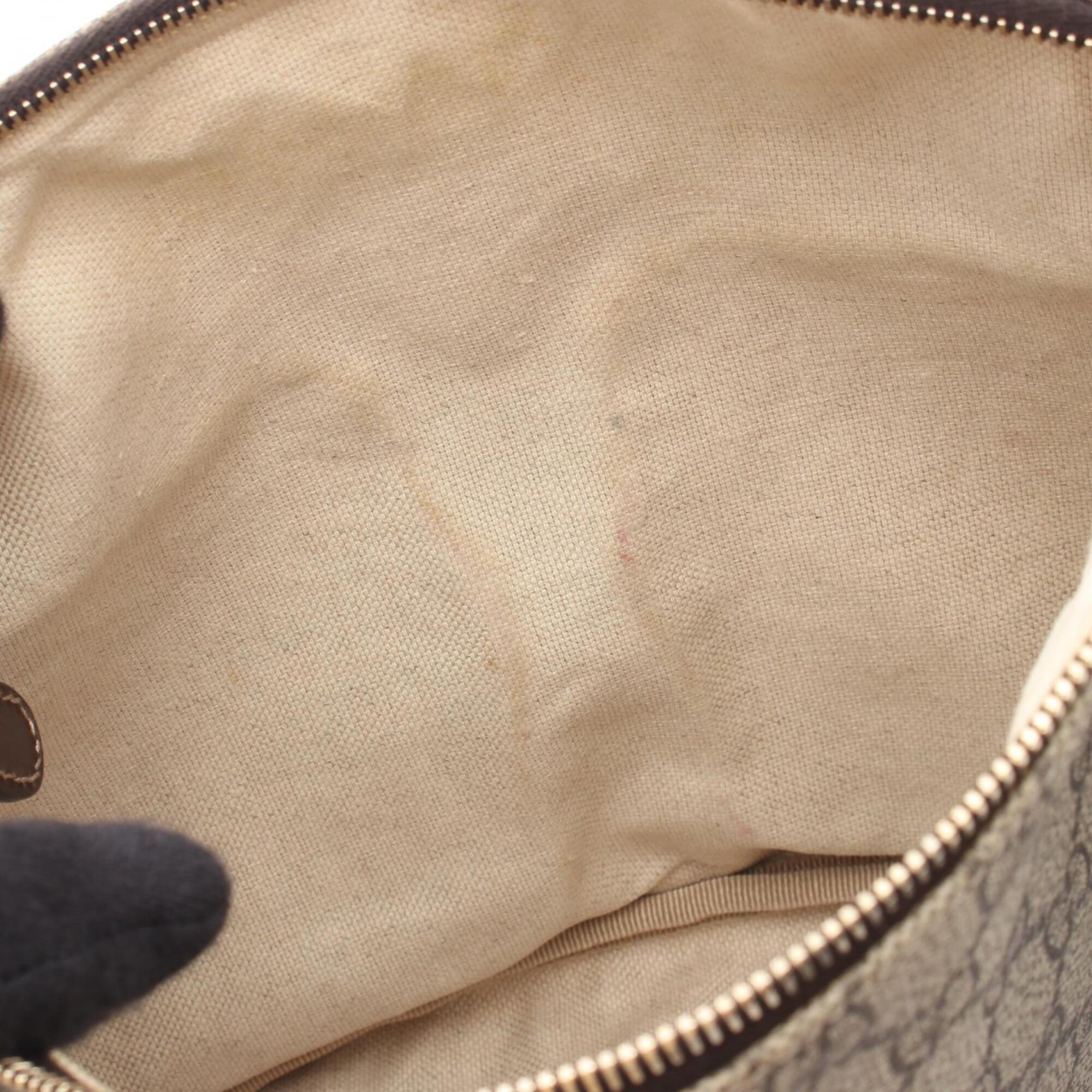 Gucci Beige Brown Pvc Leather Handbag Shoulder Bag (Pre-Owned)