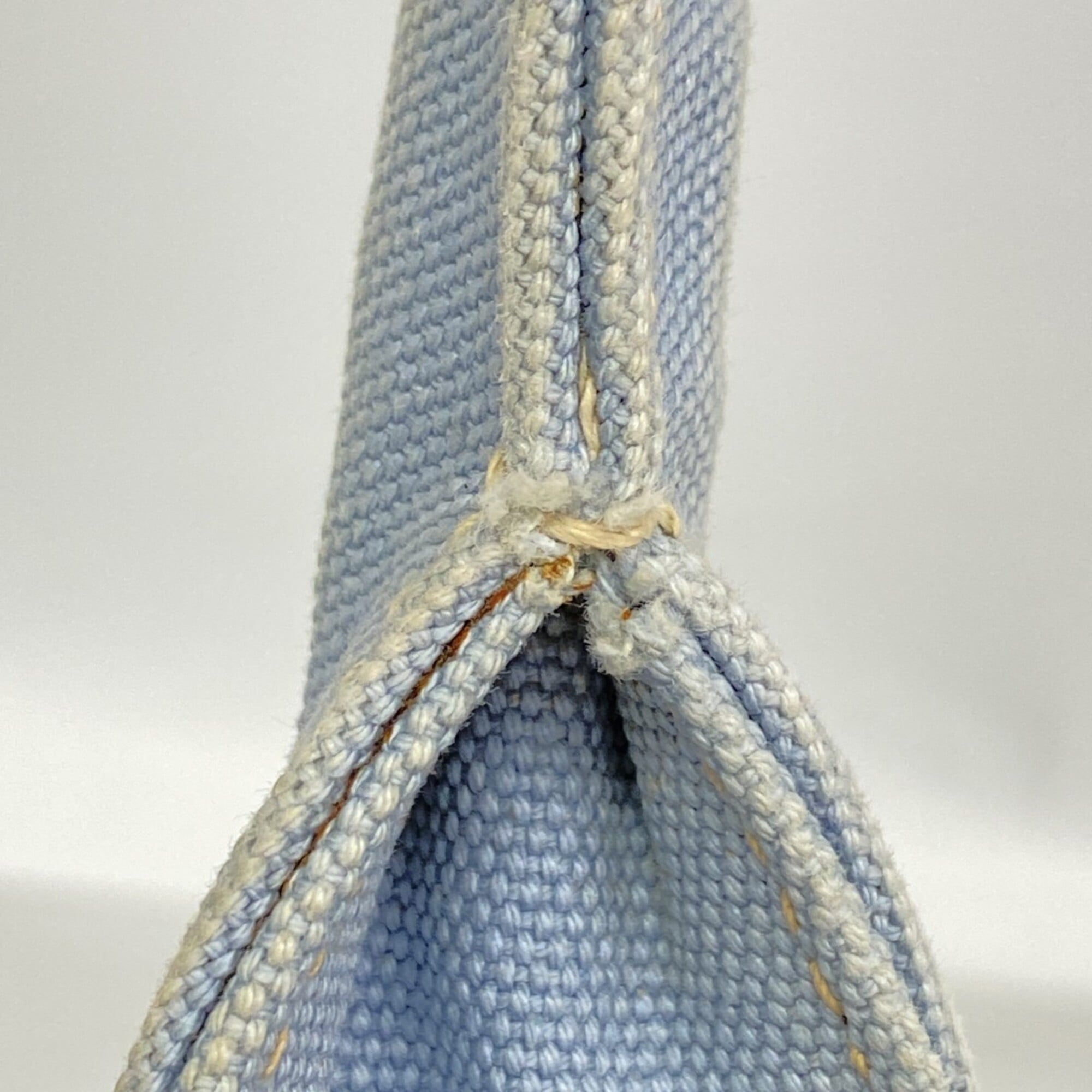 Prada Sky Blue Canvas Tote Bag (Pre-Owned)
