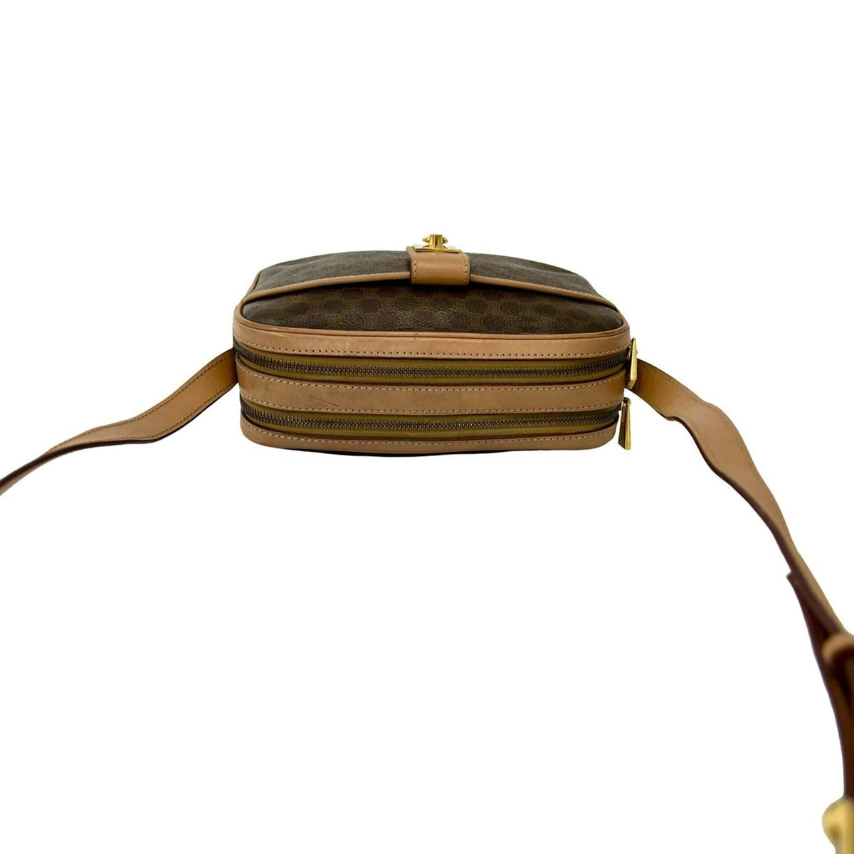 Celine Brown Pvc Leather Pochette Shoulder Bag (Pre-Owned)