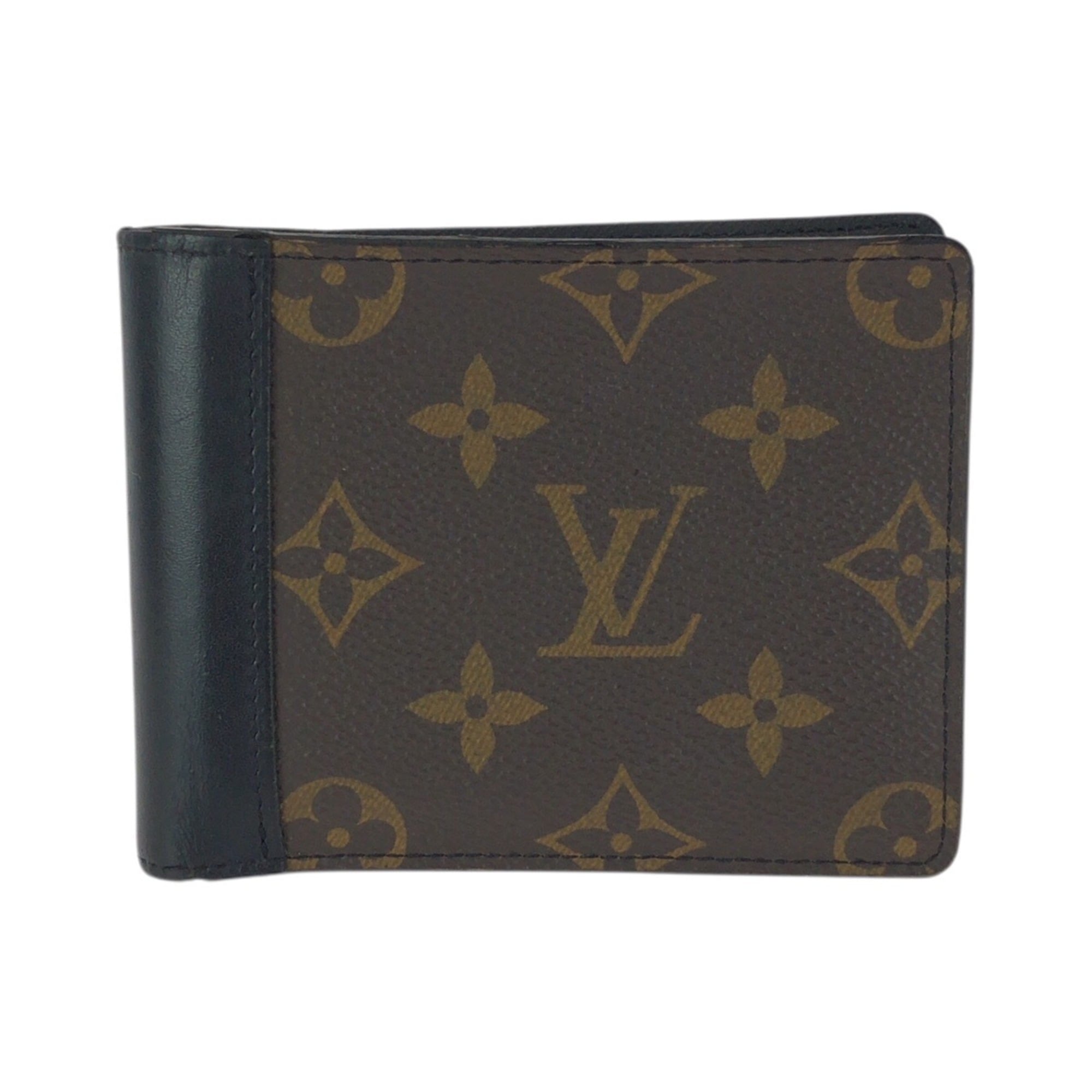 Louis Vuitton Black Brown Monogram Monogram Wallet (Bi-Fold) (Pre-Owned)