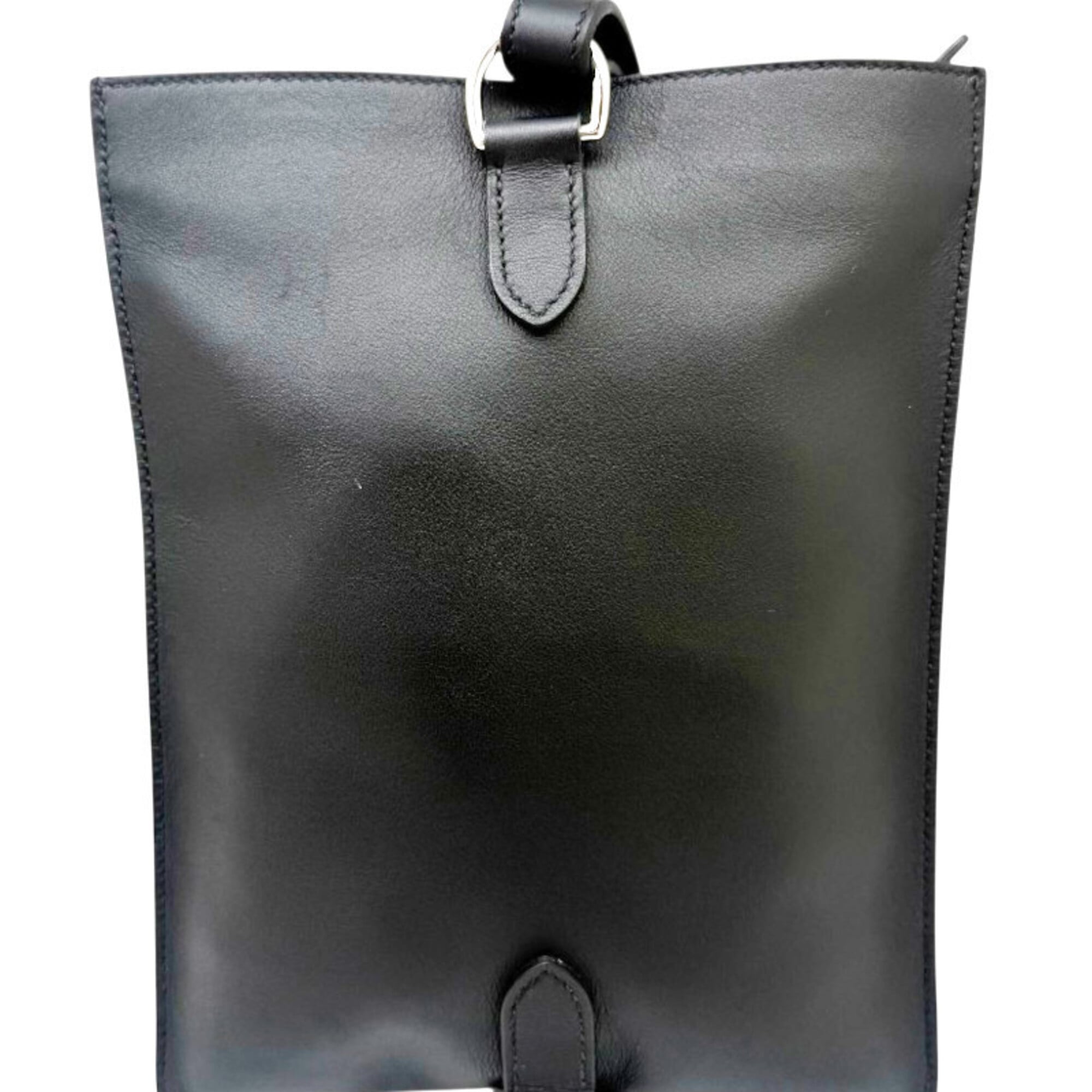 Hermes Black Swift Leather Sling Bag (Pre-Owned)