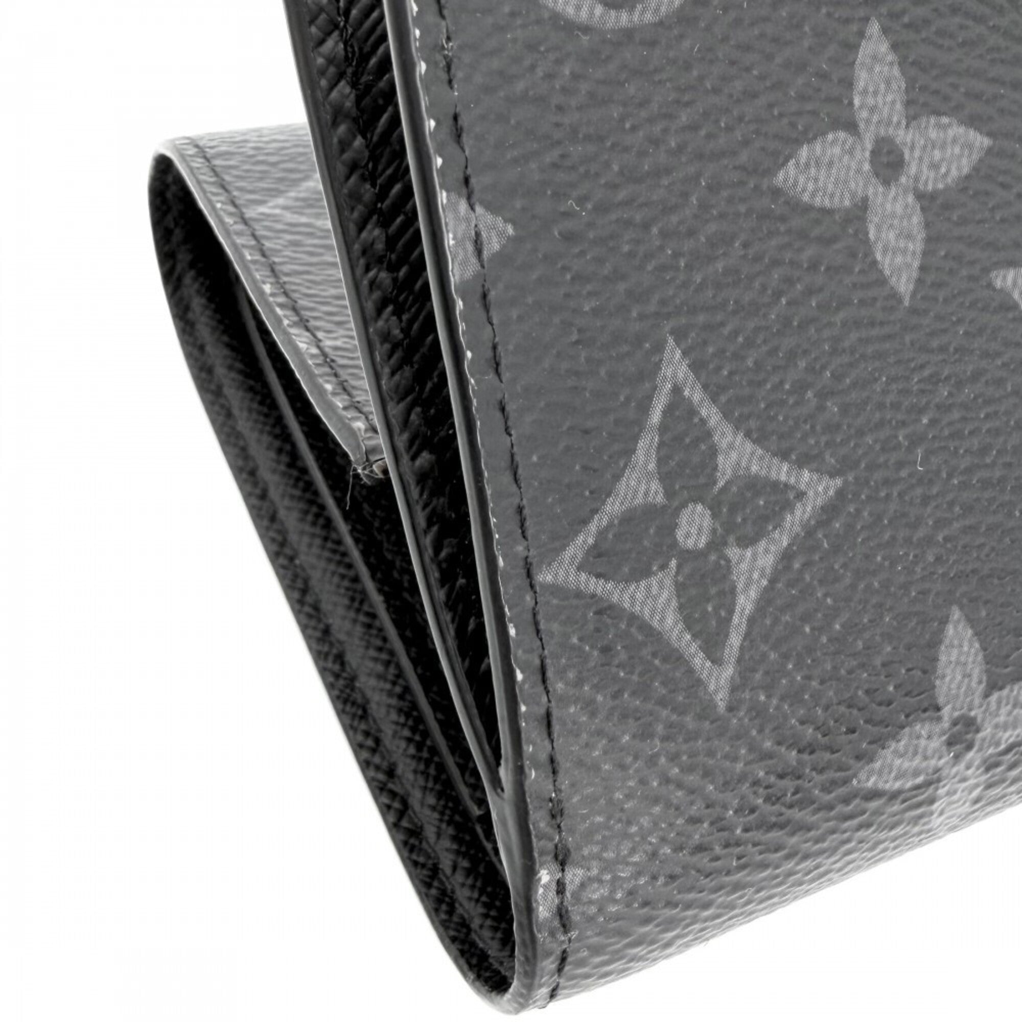 Louis Vuitton Black Monogram Eclipse Wallet (Tri-Fold) (Pre-Owned)
