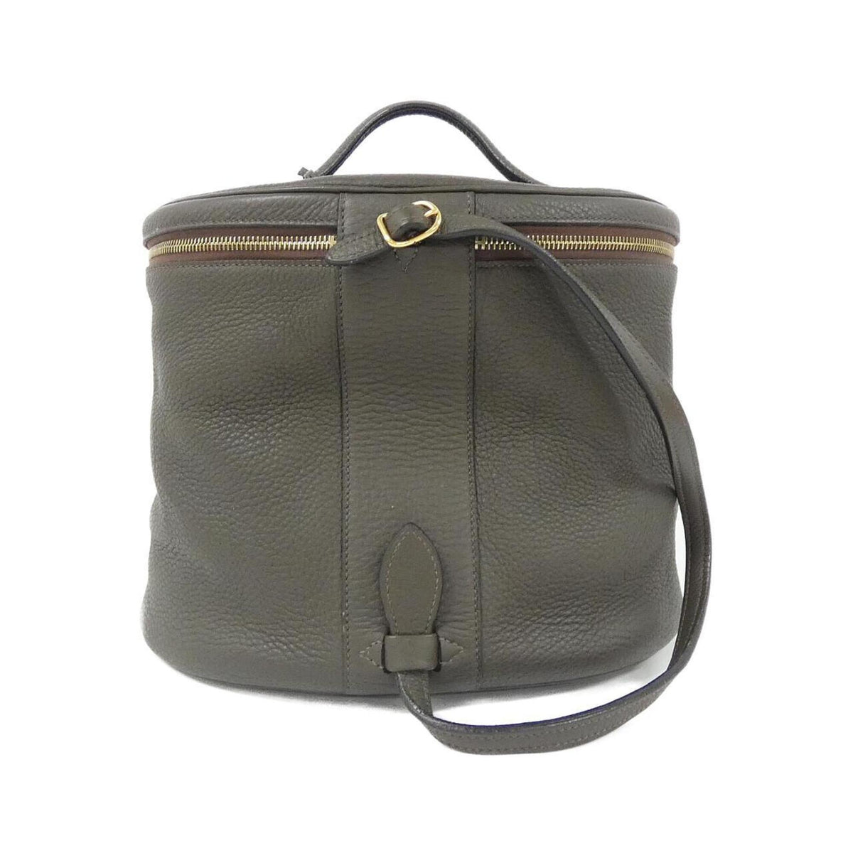 Hermes Green Taurillon Clemence Leather Handbag (Pre-Owned)