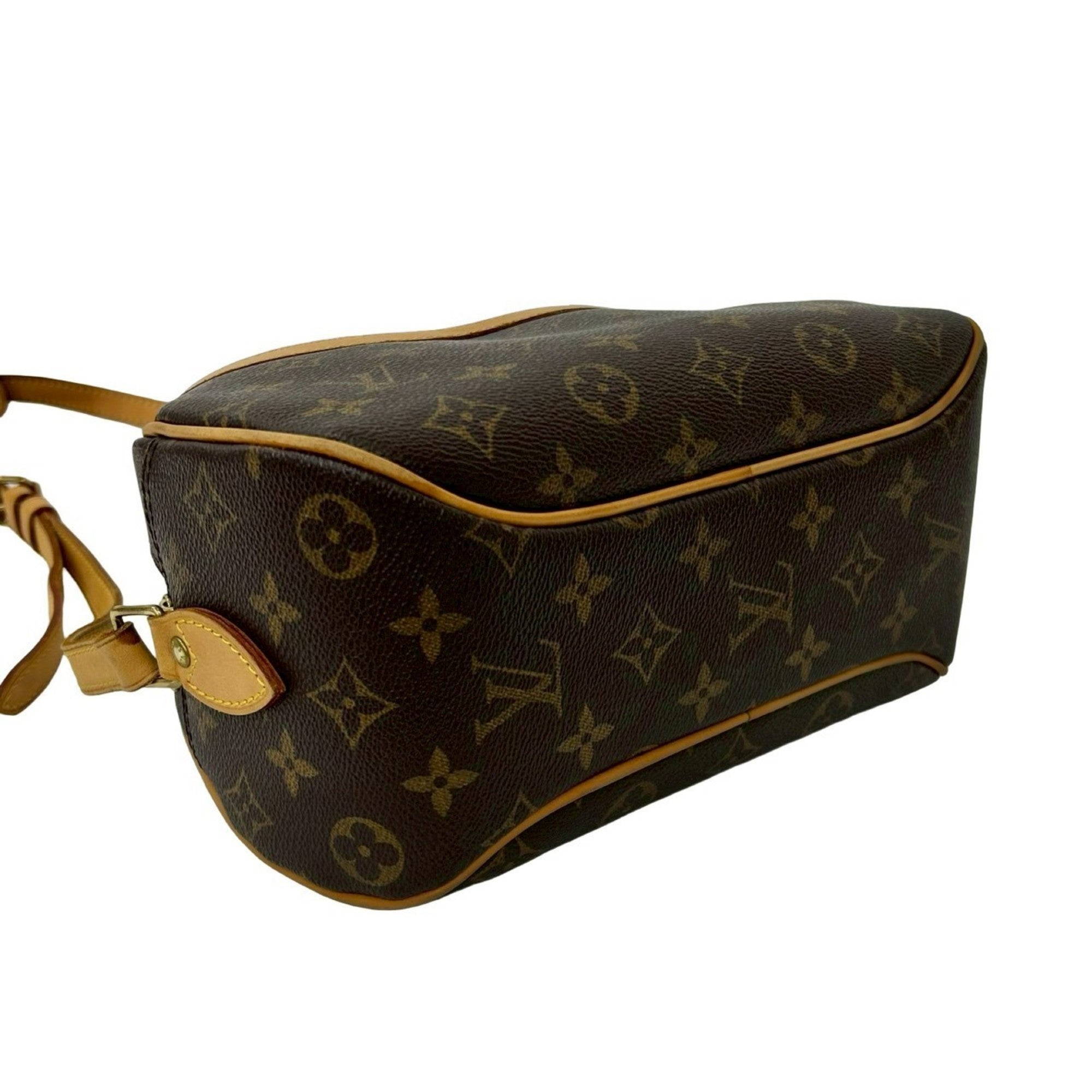 Louis Vuitton Brown Leather Pvc Pochette Shoulder Bag (Pre-Owned)