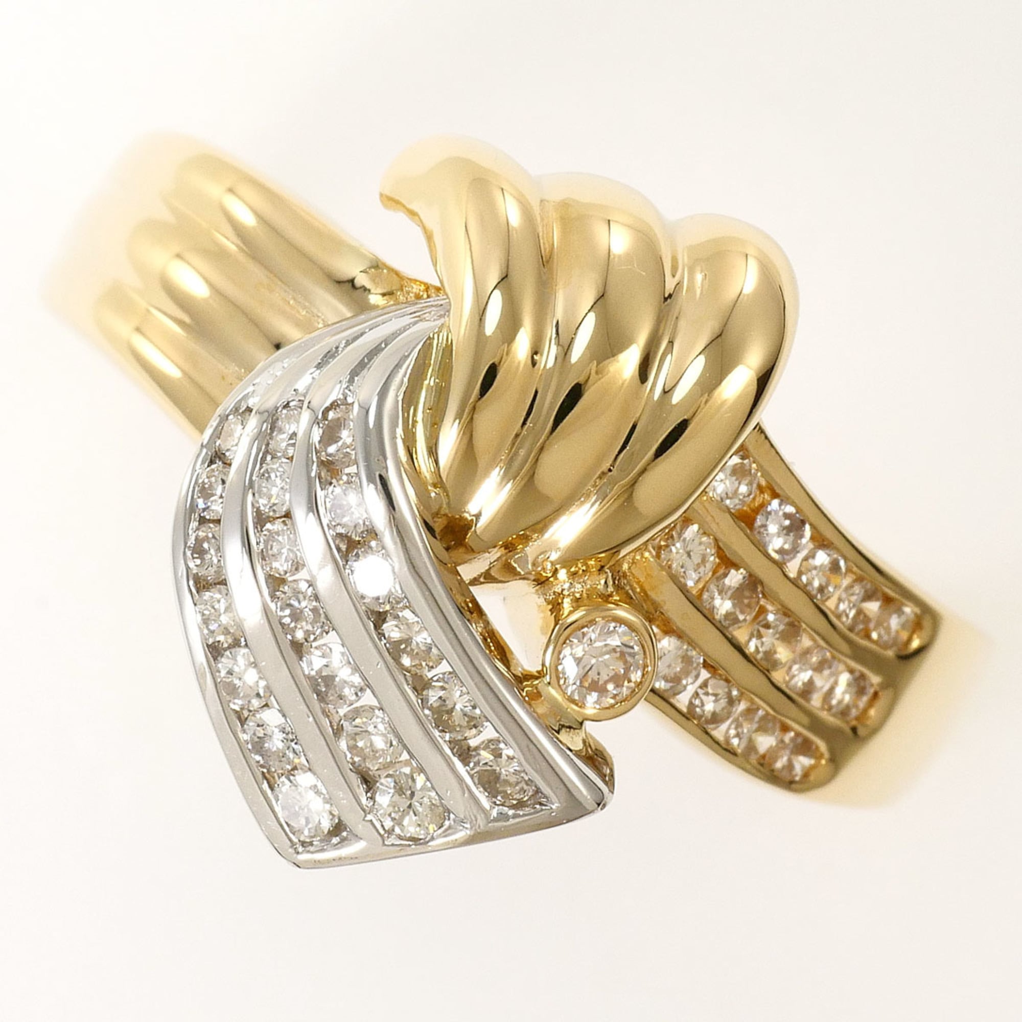 Unbranded Platinum Yellow Gold Yellow Gold (18K) Platinum 900 Band Ring (Pre-Owned)