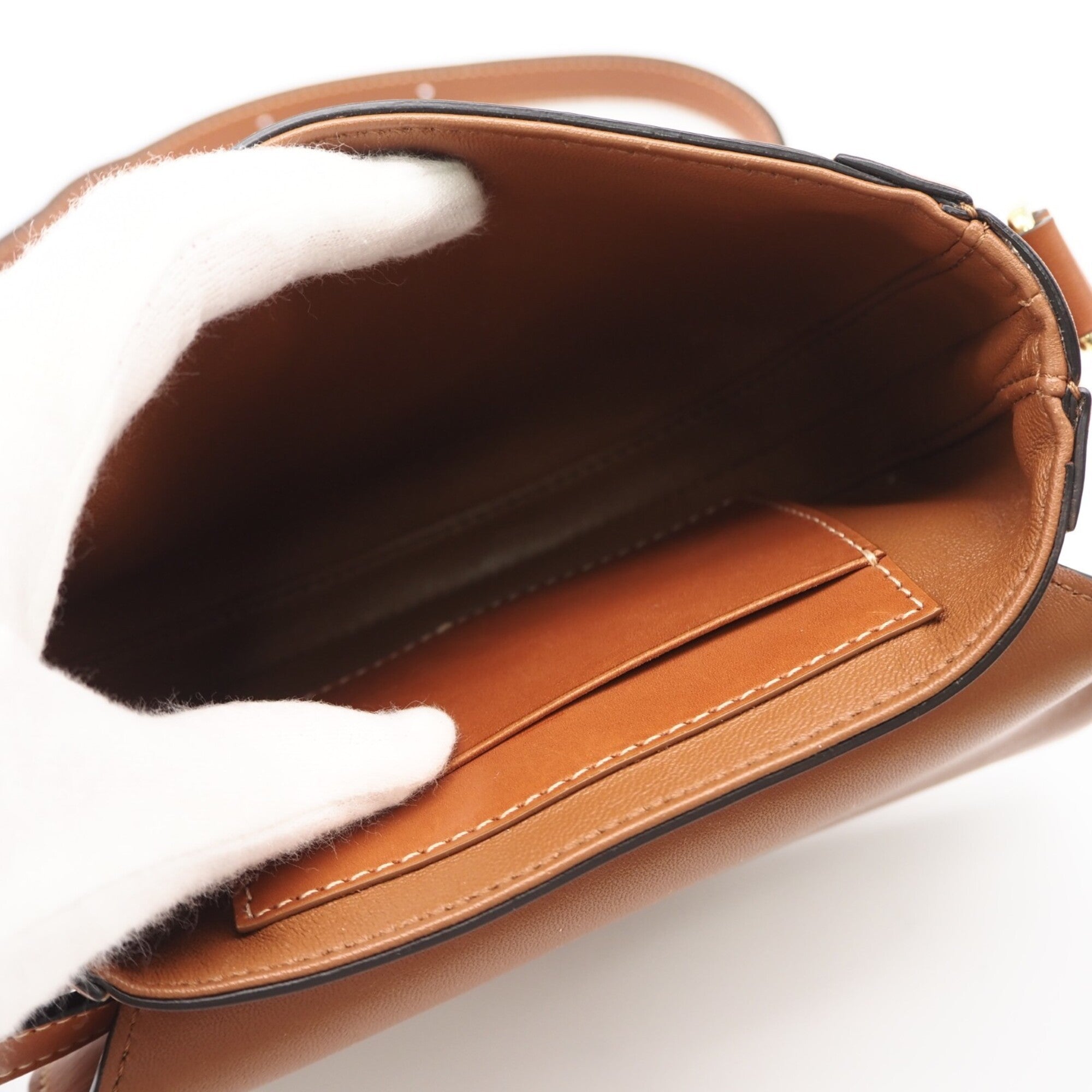 Celine Brown Leather Shoulder Bag (Pre-Owned)