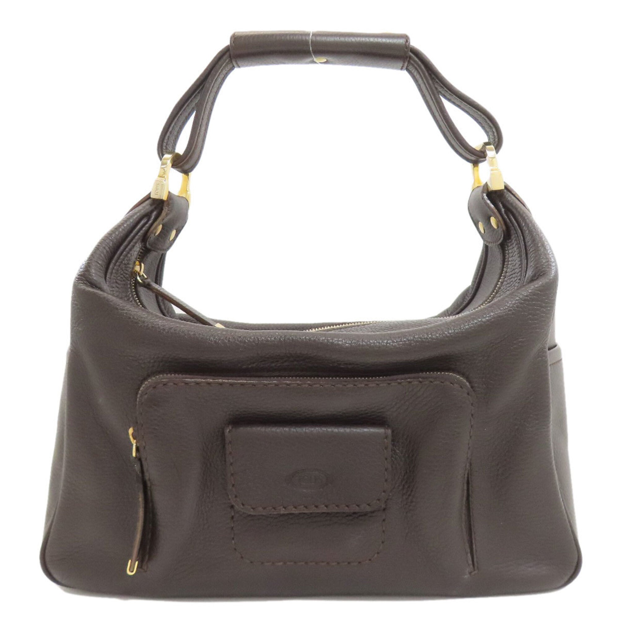 Tod's Dark Brown Leather Handbag (Pre-Owned)