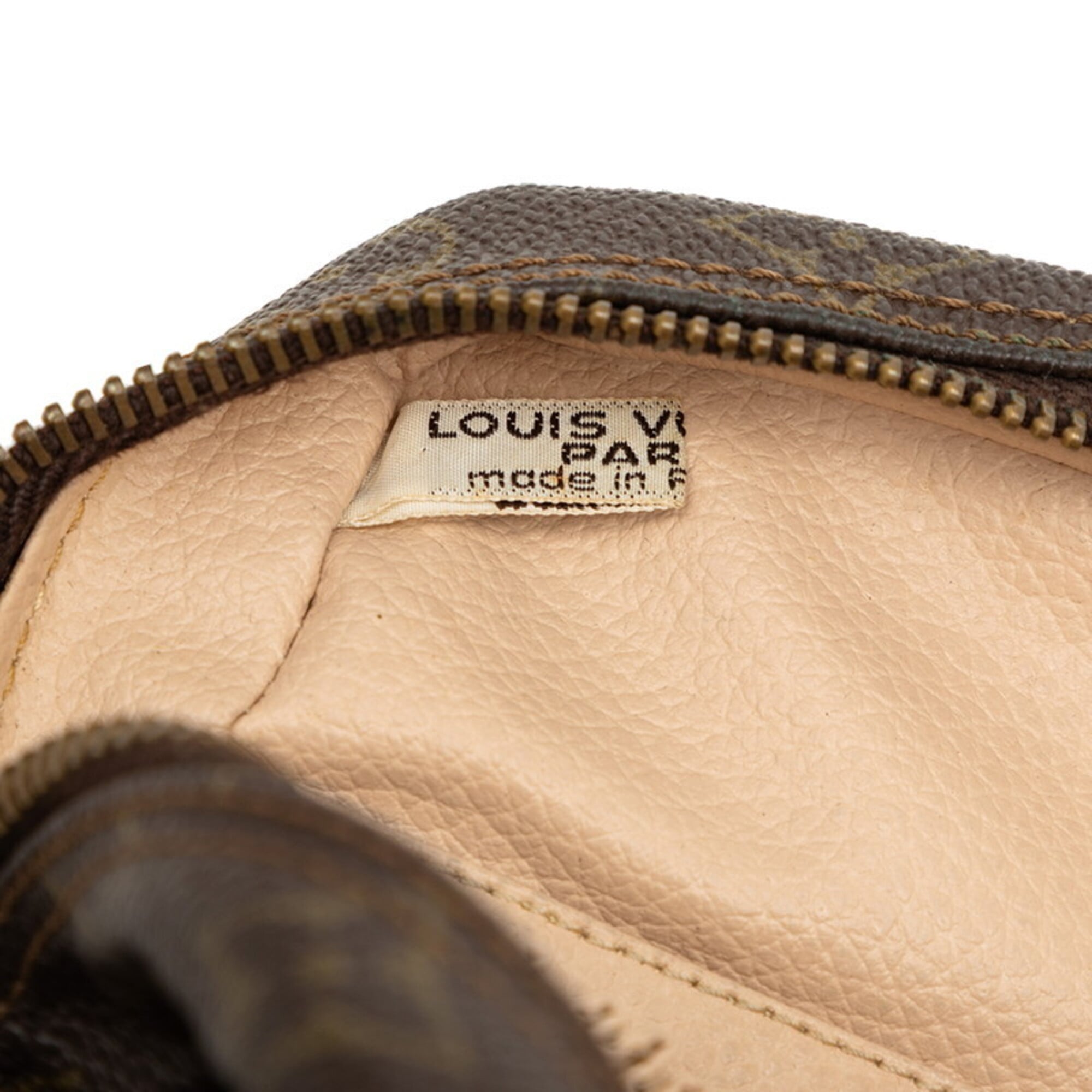 Louis Vuitton Brown Pvc Leather Clutch Bag Handbag Pouch (Pre-Owned)