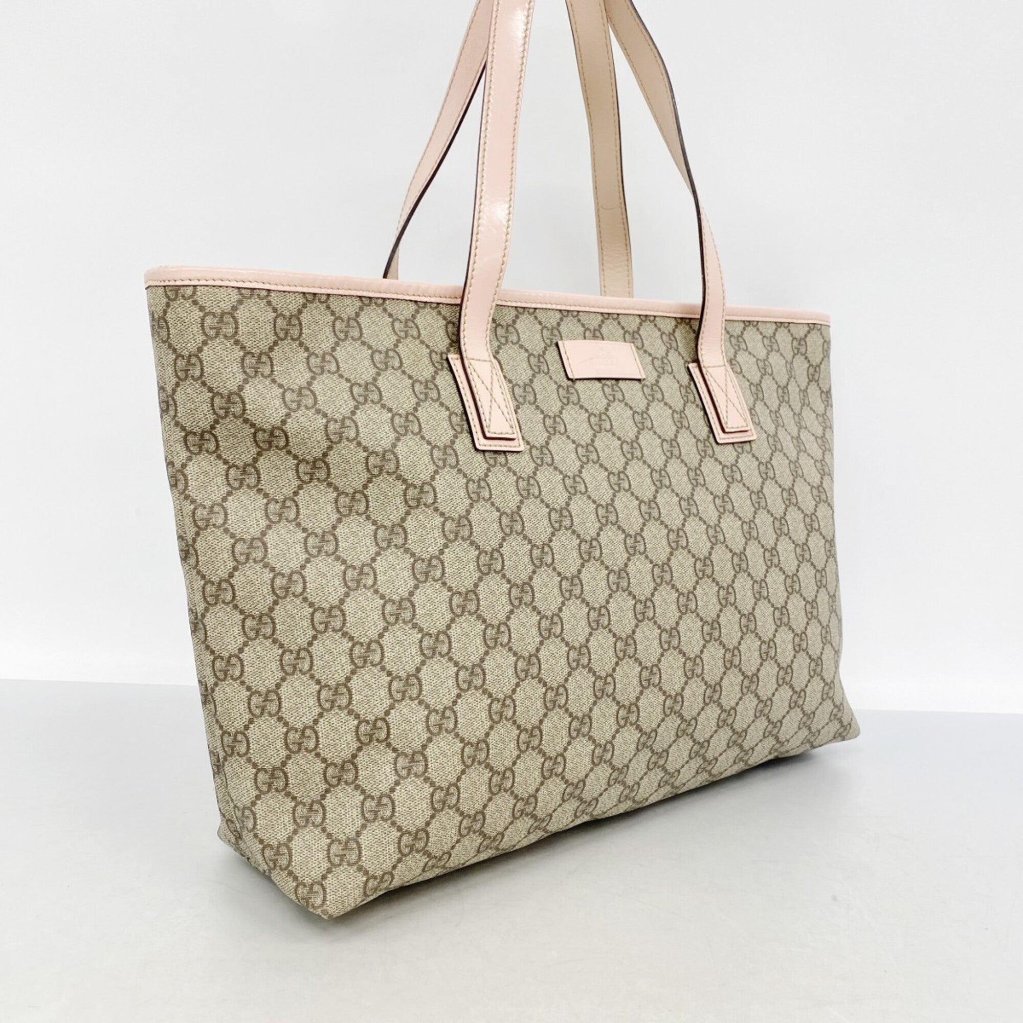 Gucci Brown Pink Pvc Tote Bag (Pre-Owned)