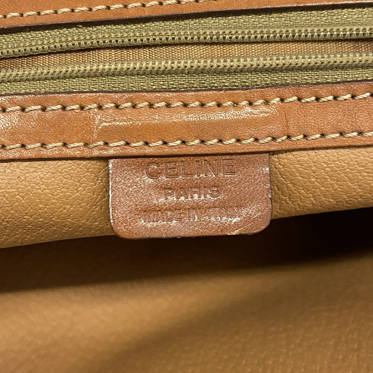 Celine Brown Pvc Handbag (Pre-Owned)