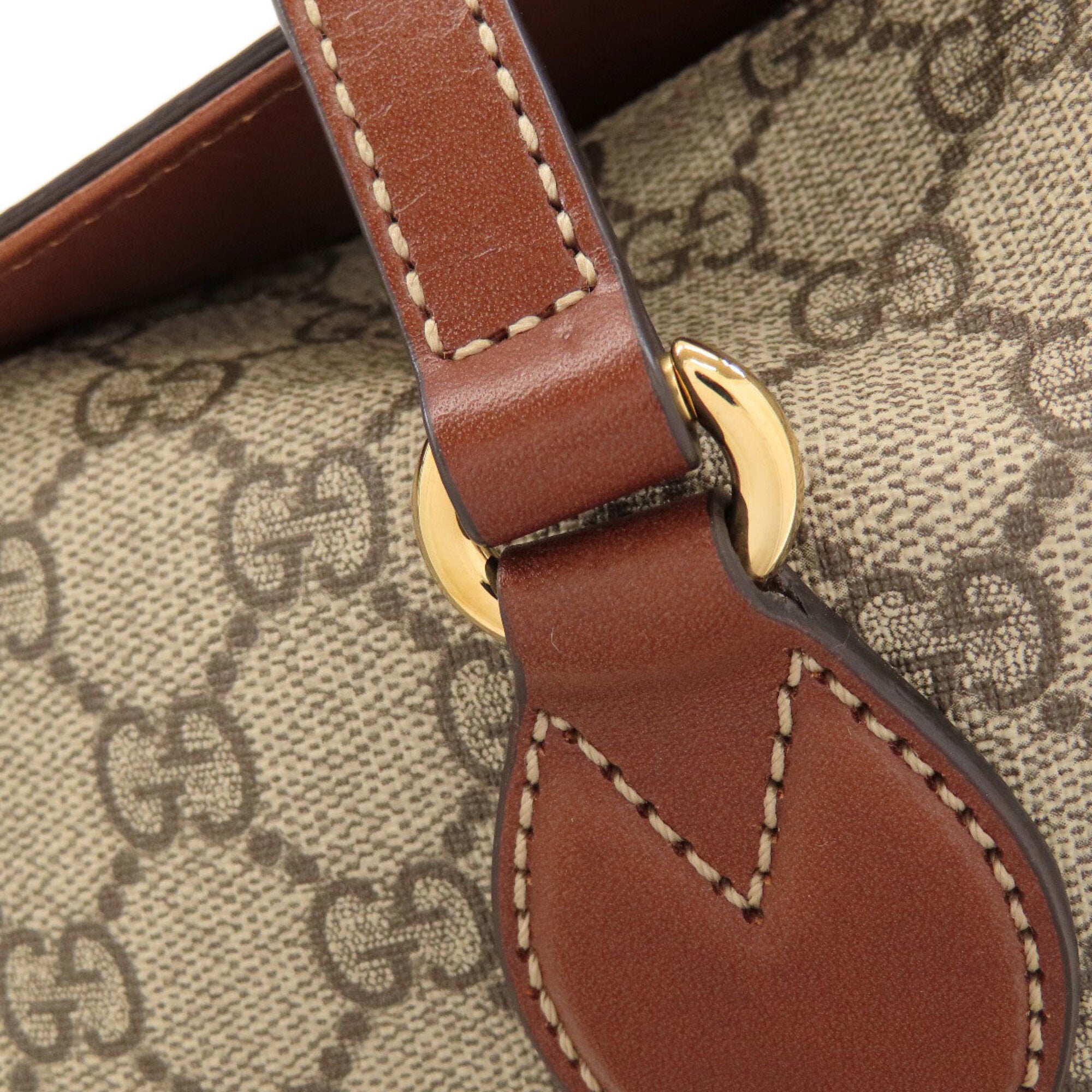 Gucci Brown Pvc Handbag (Pre-Owned)