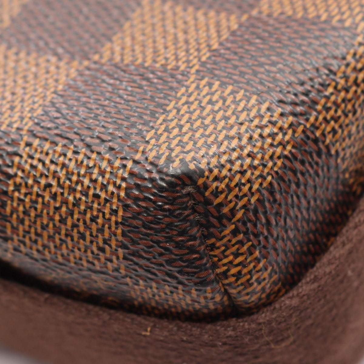 Louis Vuitton Brown Damier Canvas Coated Canvas Damier Canvas Leather Handbag Shoulder Bag (Pre-Owned)