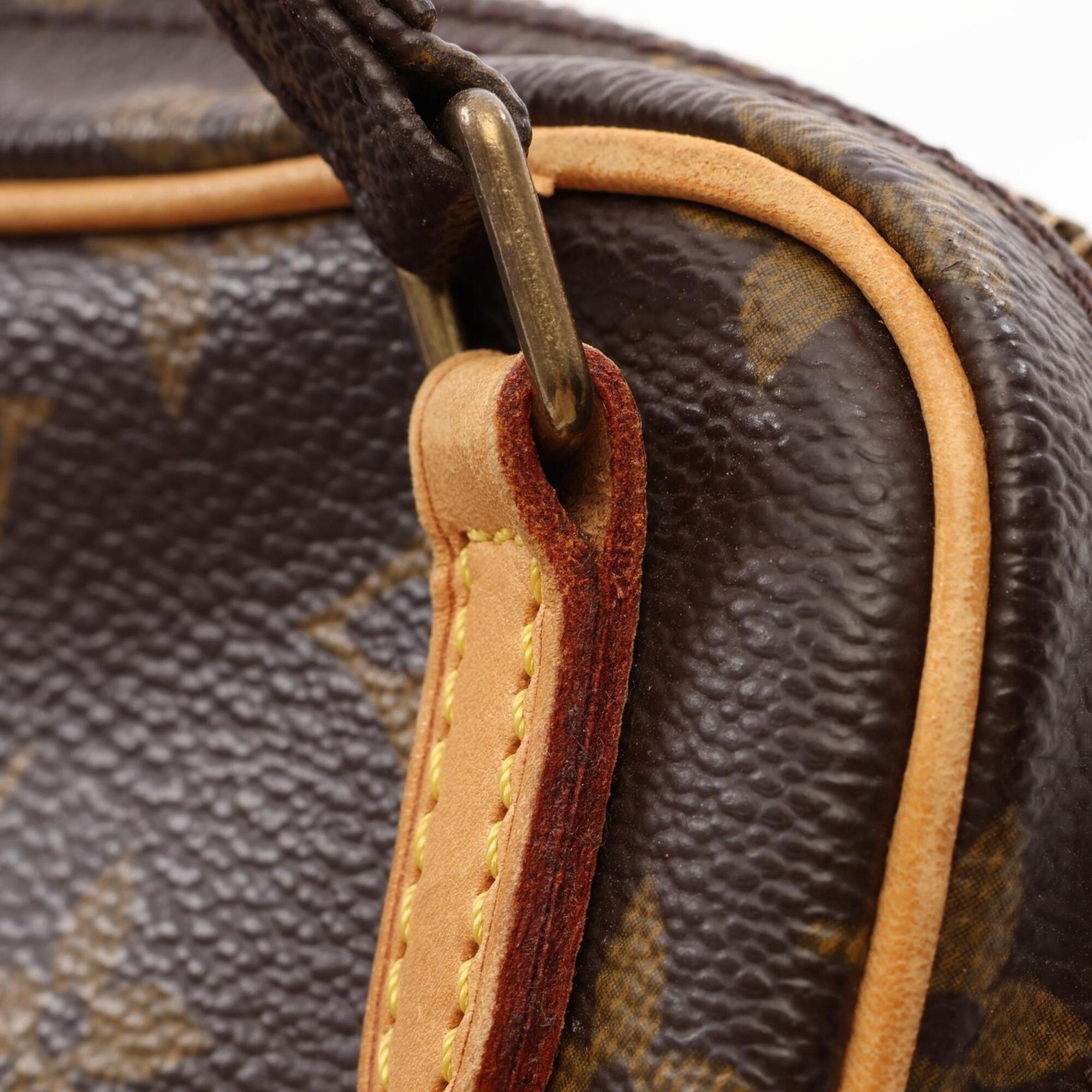 Louis Vuitton Brown Monogram Coated Canvas Handbag Shoulder Bag (Pre-Owned)
