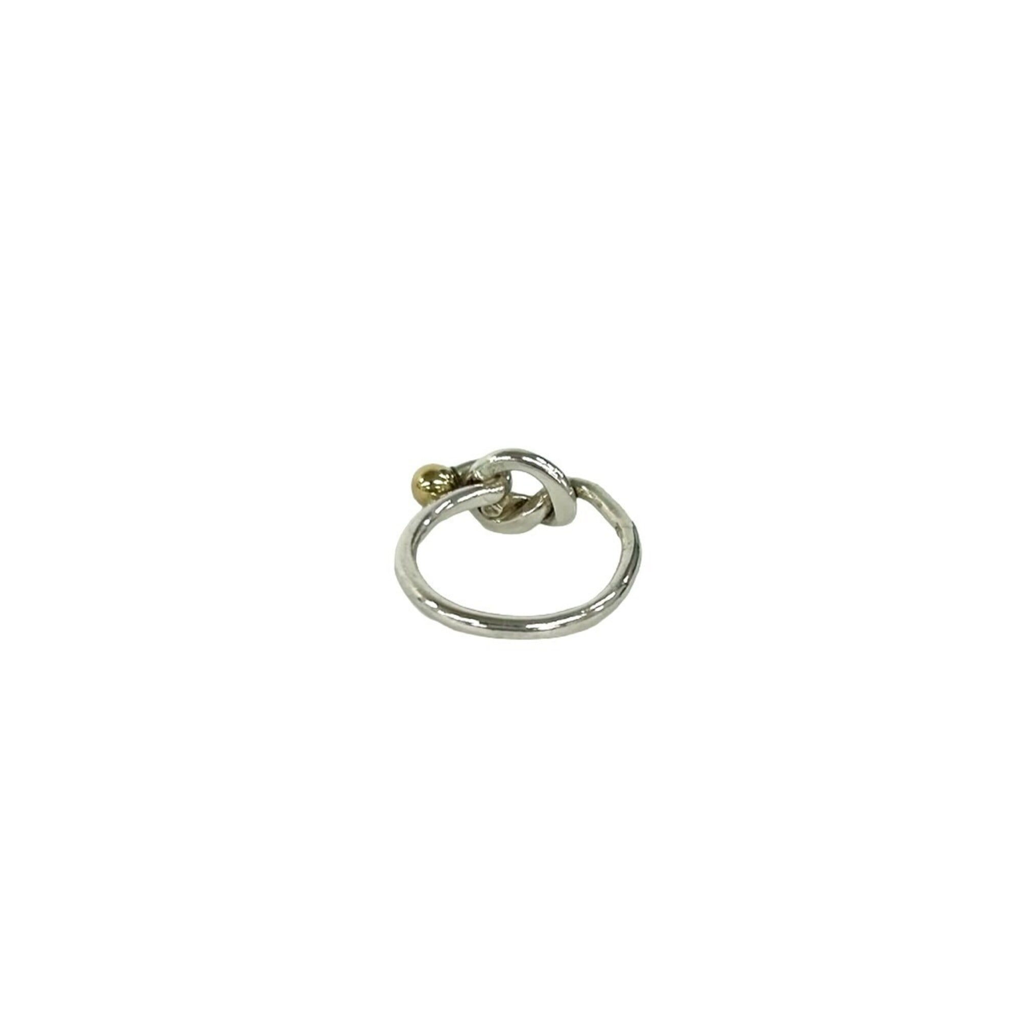 Tiffany Gold Silver Yellow Gold (18K) Silver 925 Band Ring (Pre-Owned)