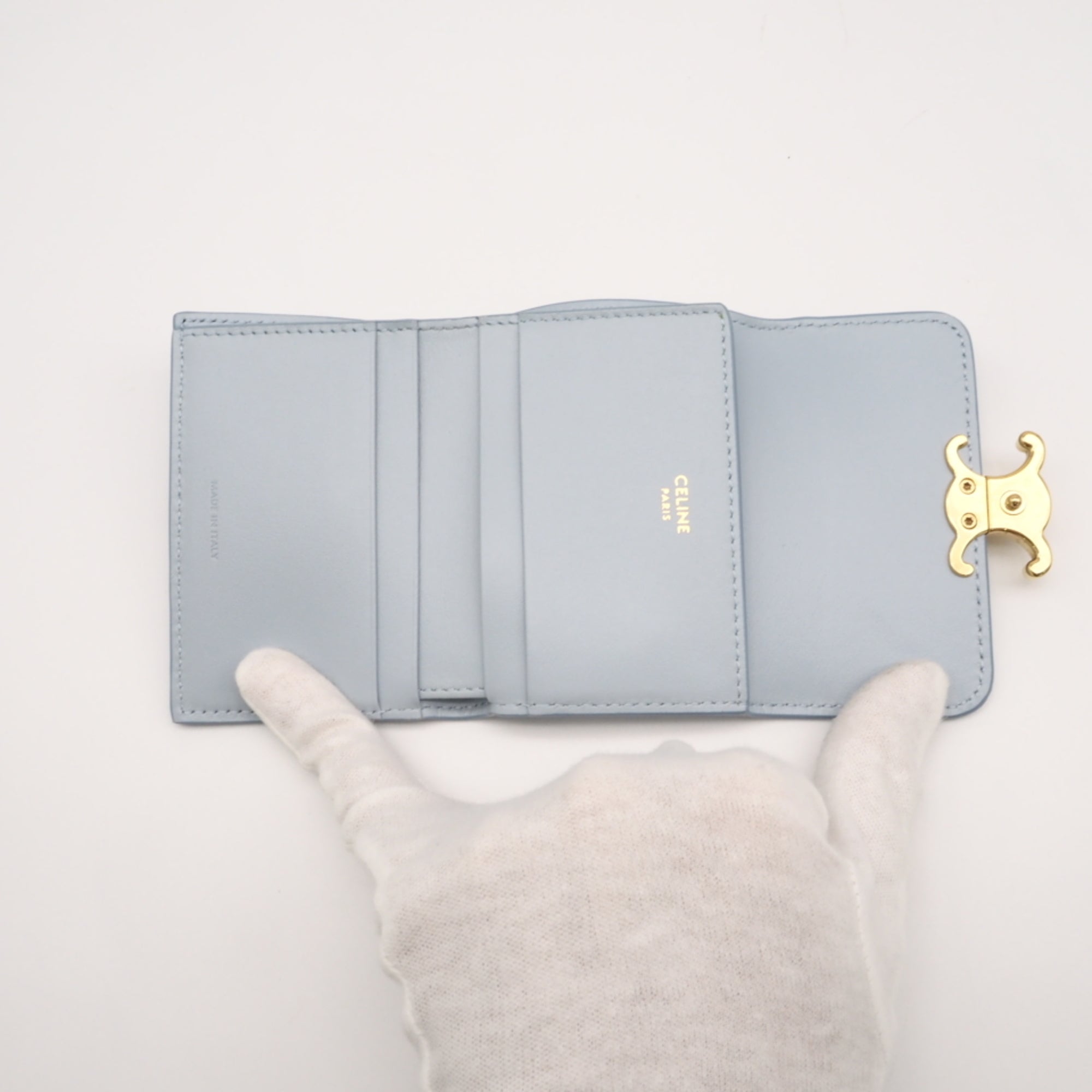 Celine Blue Wallet (Tri-Fold) (Pre-Owned)
