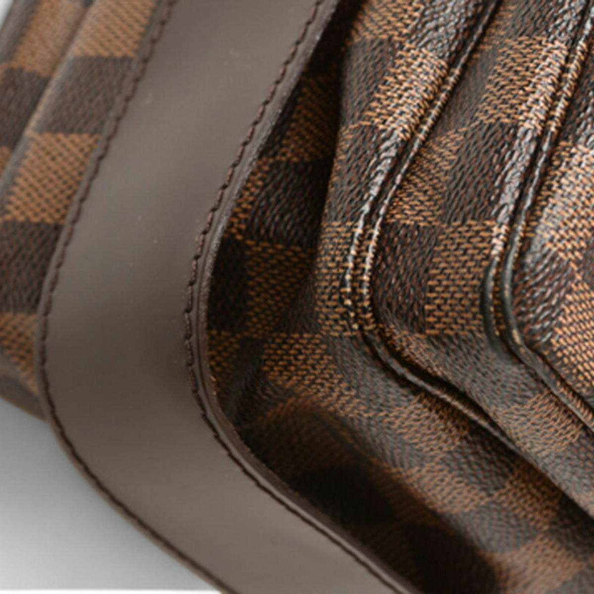 Louis Vuitton Damier Brown Damier Canvas Coated Canvas Shoulder Bag (Pre-Owned)