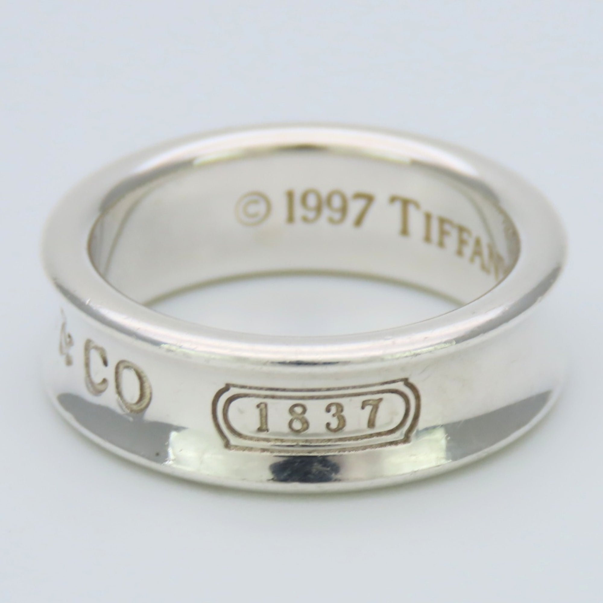 Tiffany Silver Silver 925 Band Ring (Pre-Owned)